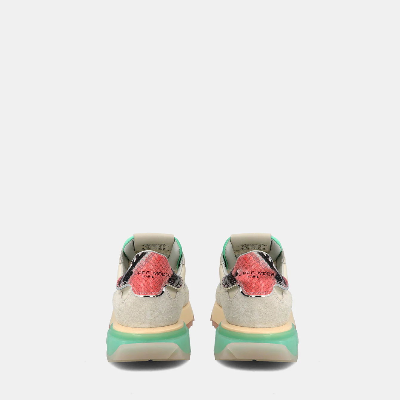 Philippe Model La Rue Low Woman LRLDWA03 Mndl Dnml Eau Women"s Sneakers