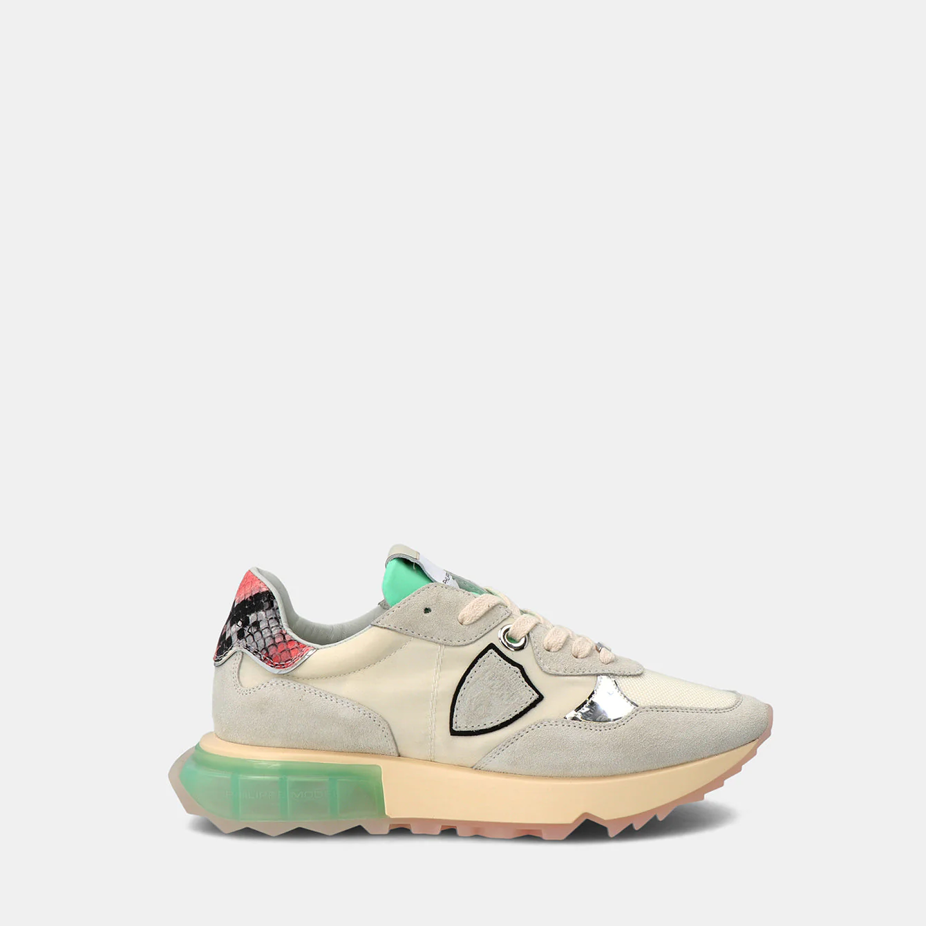 Philippe Model La Rue Low Woman LRLDWA03 Mndl Dnml Eau Women"s Sneakers