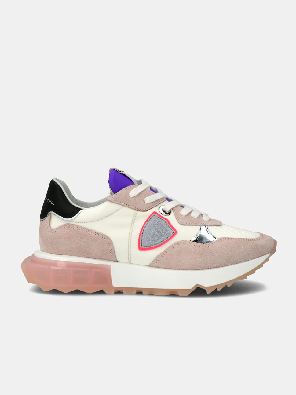 Philippe Model La Rue Low Woman LRLDWP05 Mndl Noir Vilet Women"s Sneakers