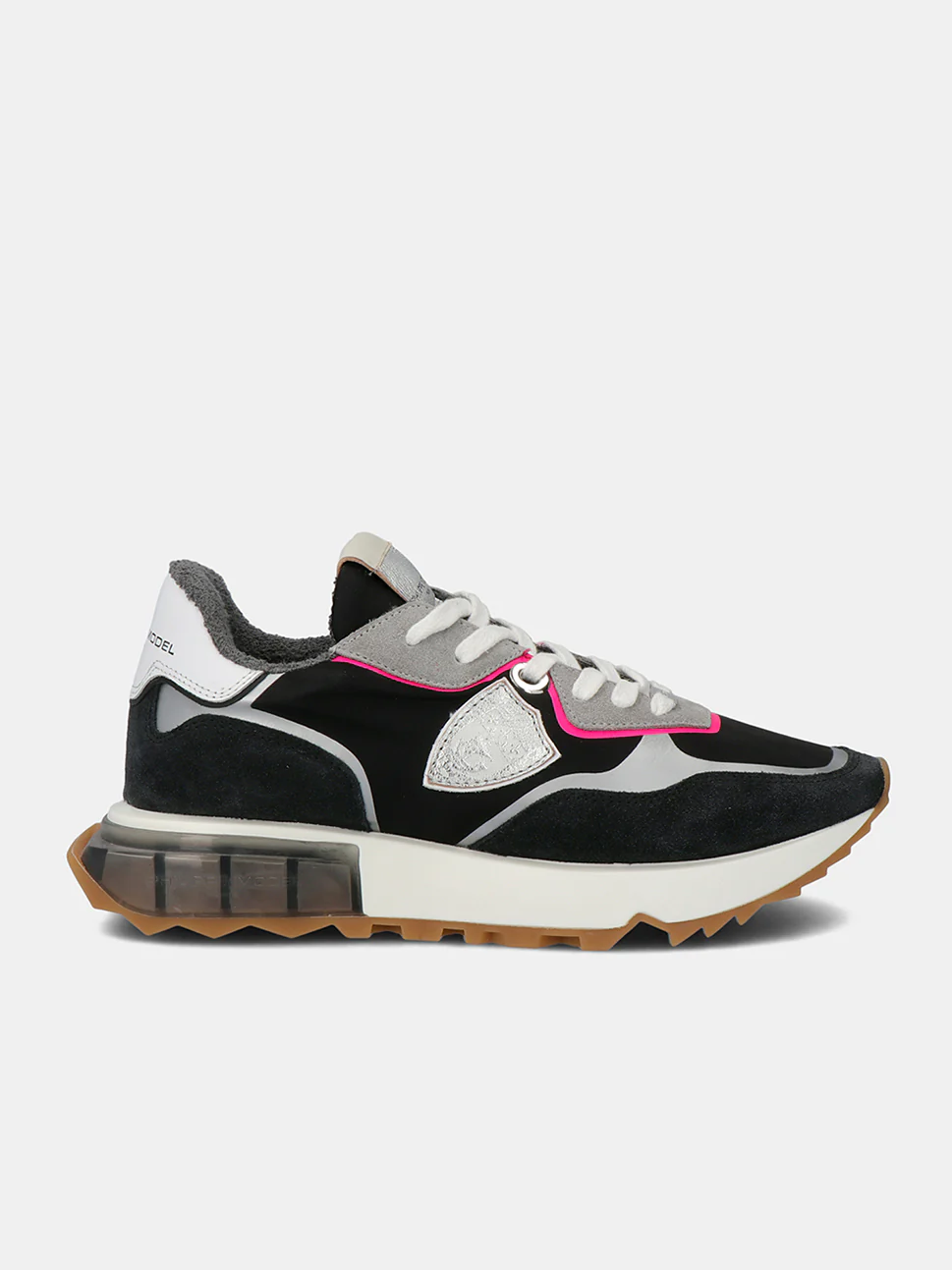 Philippe Model La Rue Low Woman LRLDWT05 Tec Noir Vert Women"s Sneakers