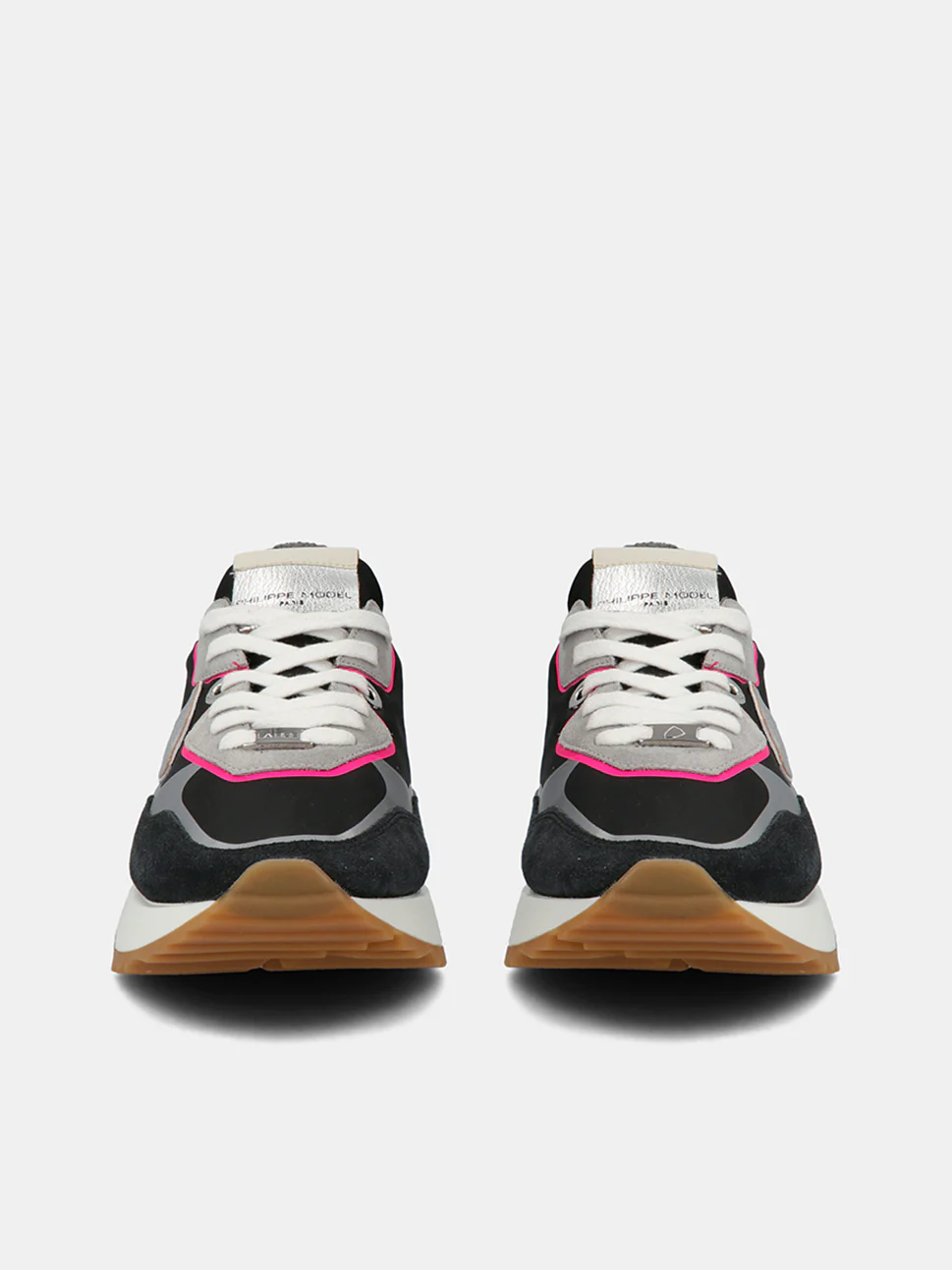 Philippe Model La Rue Low Woman LRLDWT05 Tec Noir Vert Women"s Sneakers