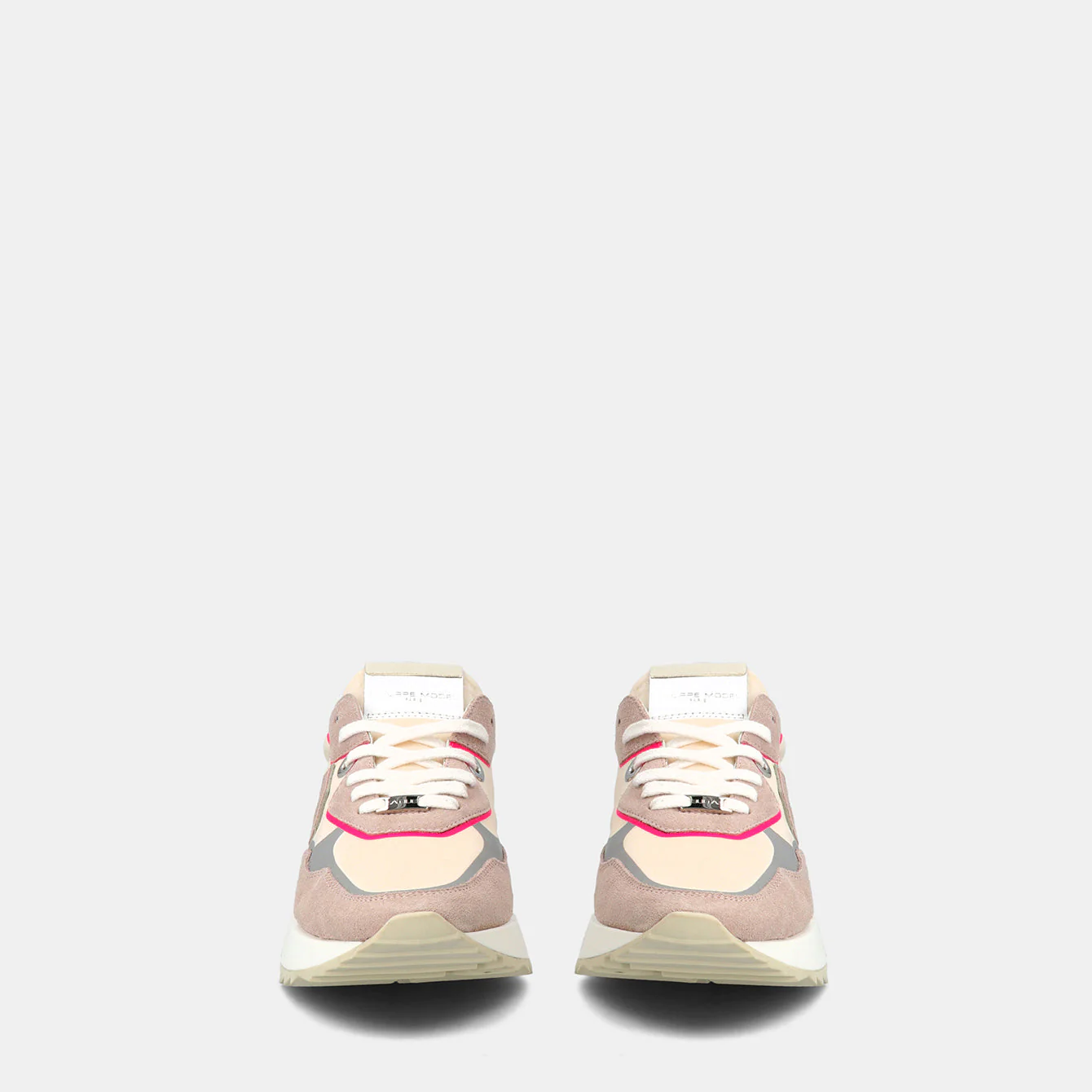 Philippe Model La Rue Low Woman LRLDWT13 Mndl Tec Fucsia Women"s Sneakers