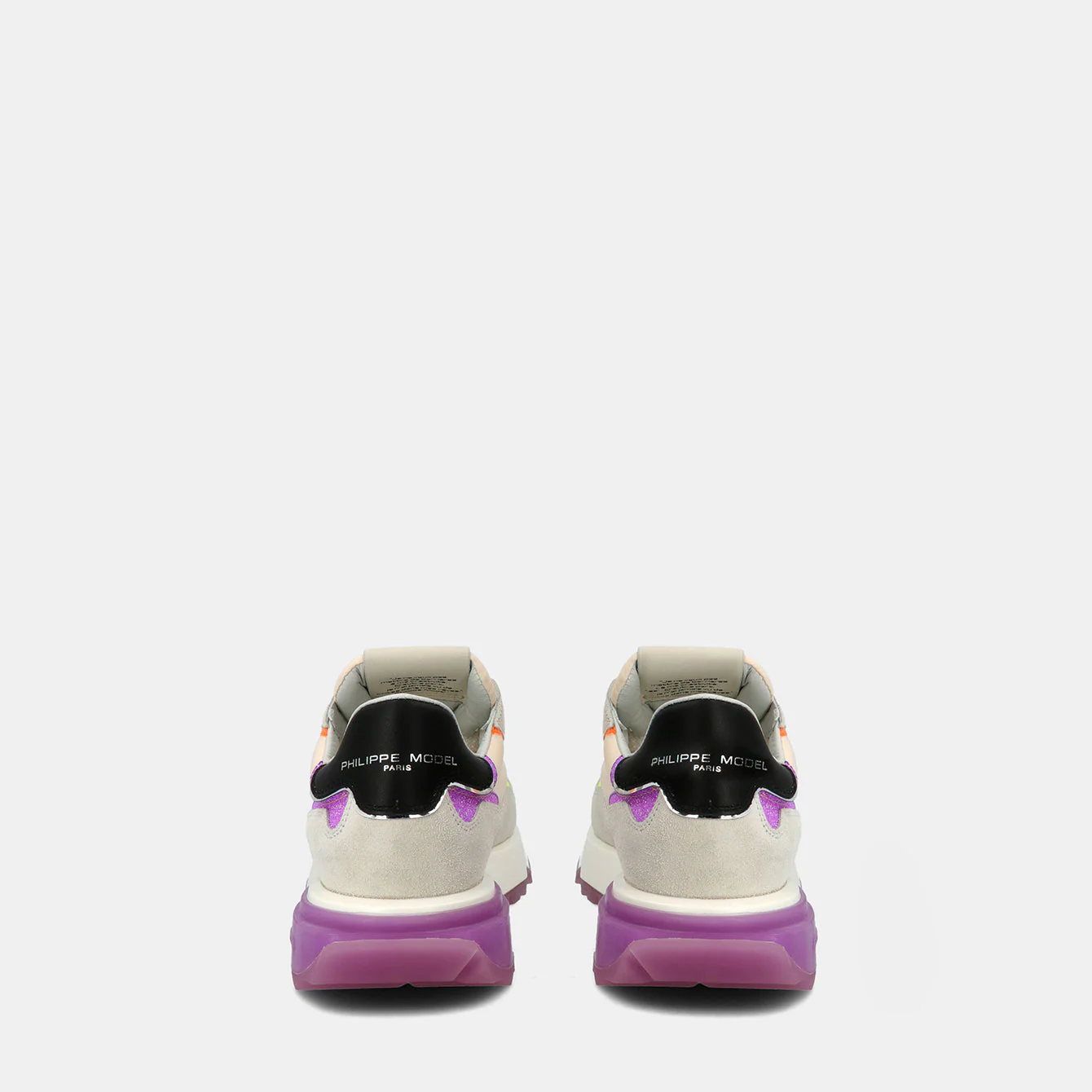 Philippe Model La Rue Low Woman LRLDWTG1 Tec Beige Vilet Women"s Sneakers