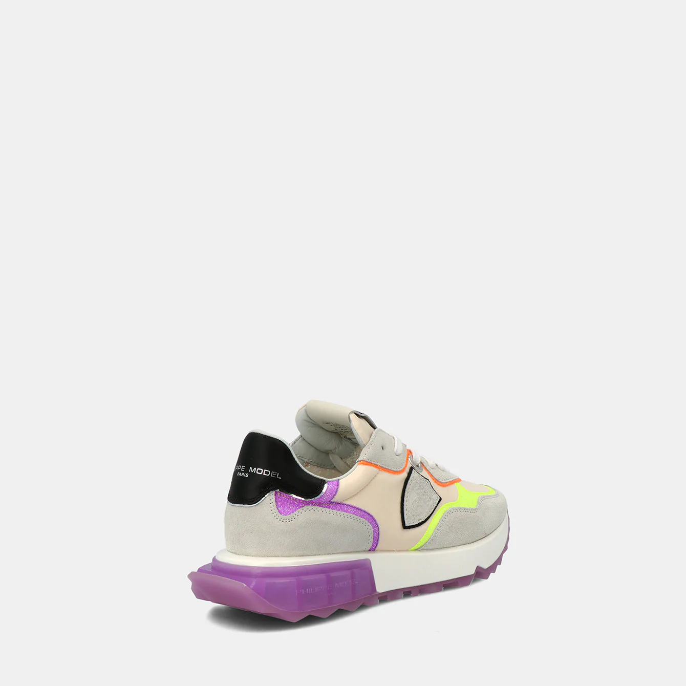 Philippe Model La Rue Low Woman LRLDWTG1 Tec Beige Vilet Women"s Sneakers