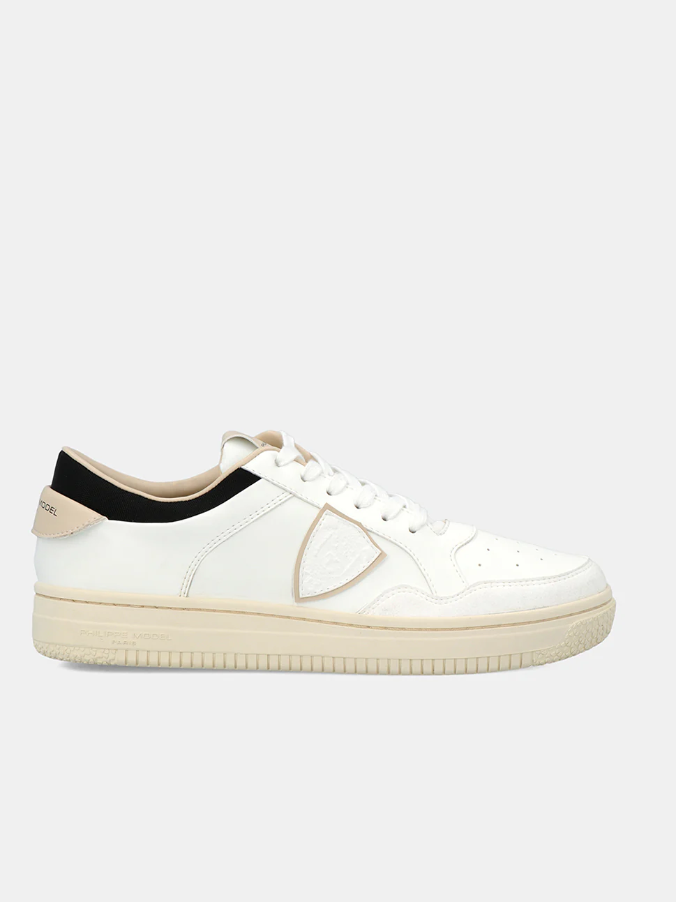 Philippe Model Lyon Low Man LYLUBL04 Ble Blanc Beige Men"s Sneakers