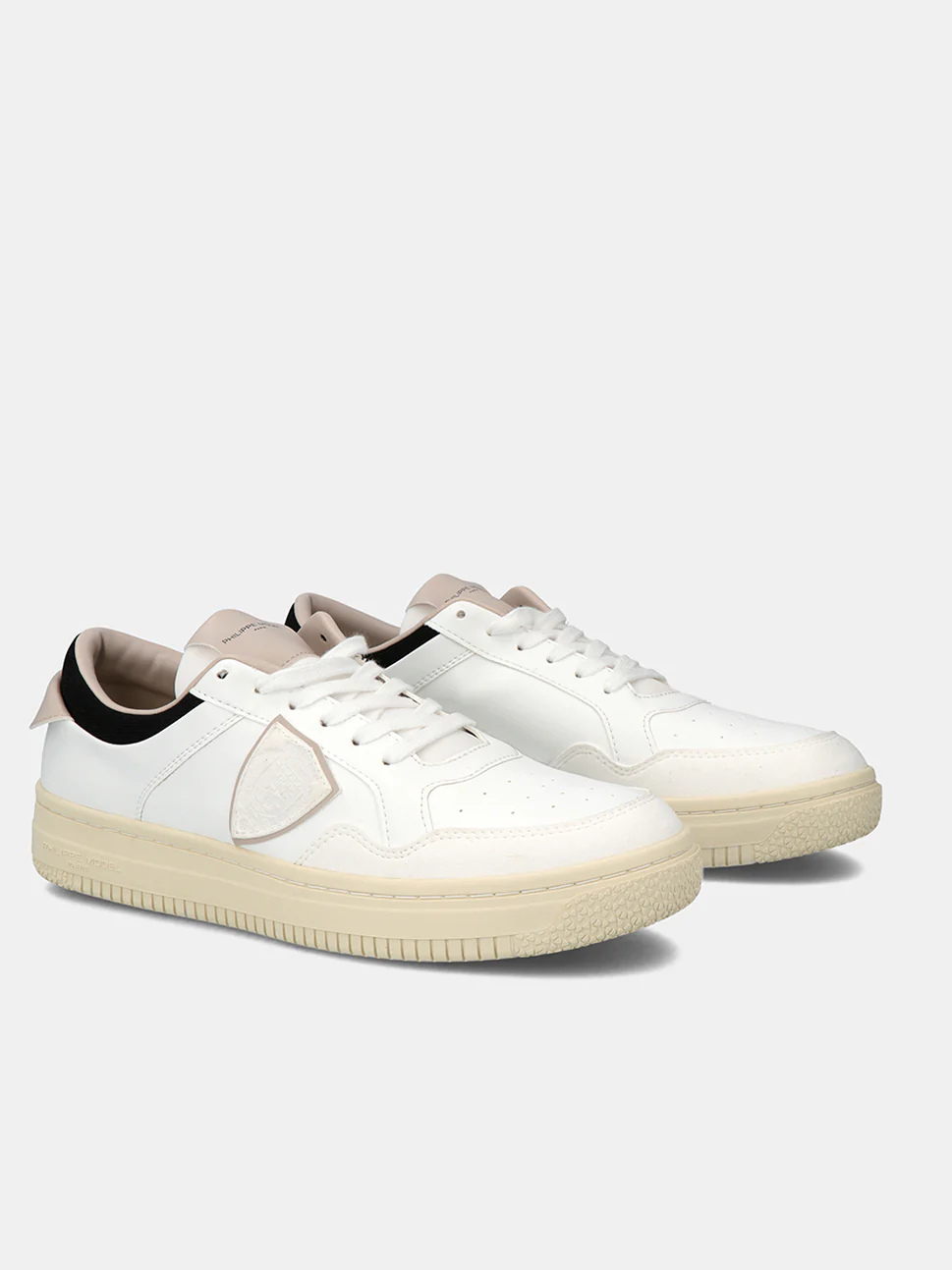 Philippe Model Lyon Low Man LYLUBL04 Ble Blanc Beige Men"s Sneakers