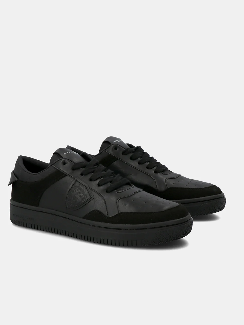 Philippe Model Lyon Low Man LYLUBL05 Ble Noir Noir Men"s Sneakers