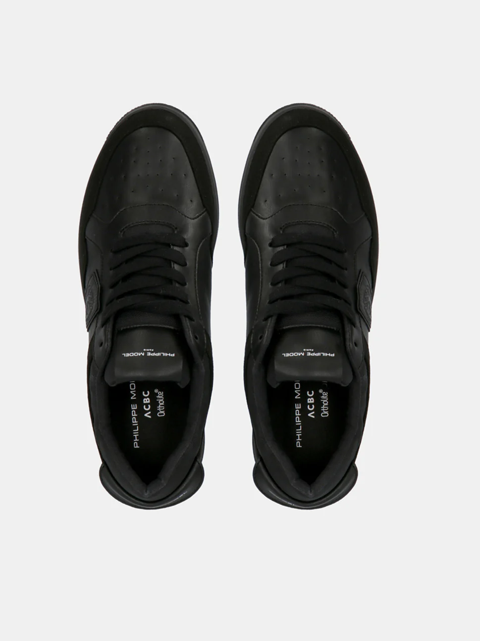 Philippe Model Lyon Low Man LYLUBL05 Ble Noir Noir Men"s Sneakers