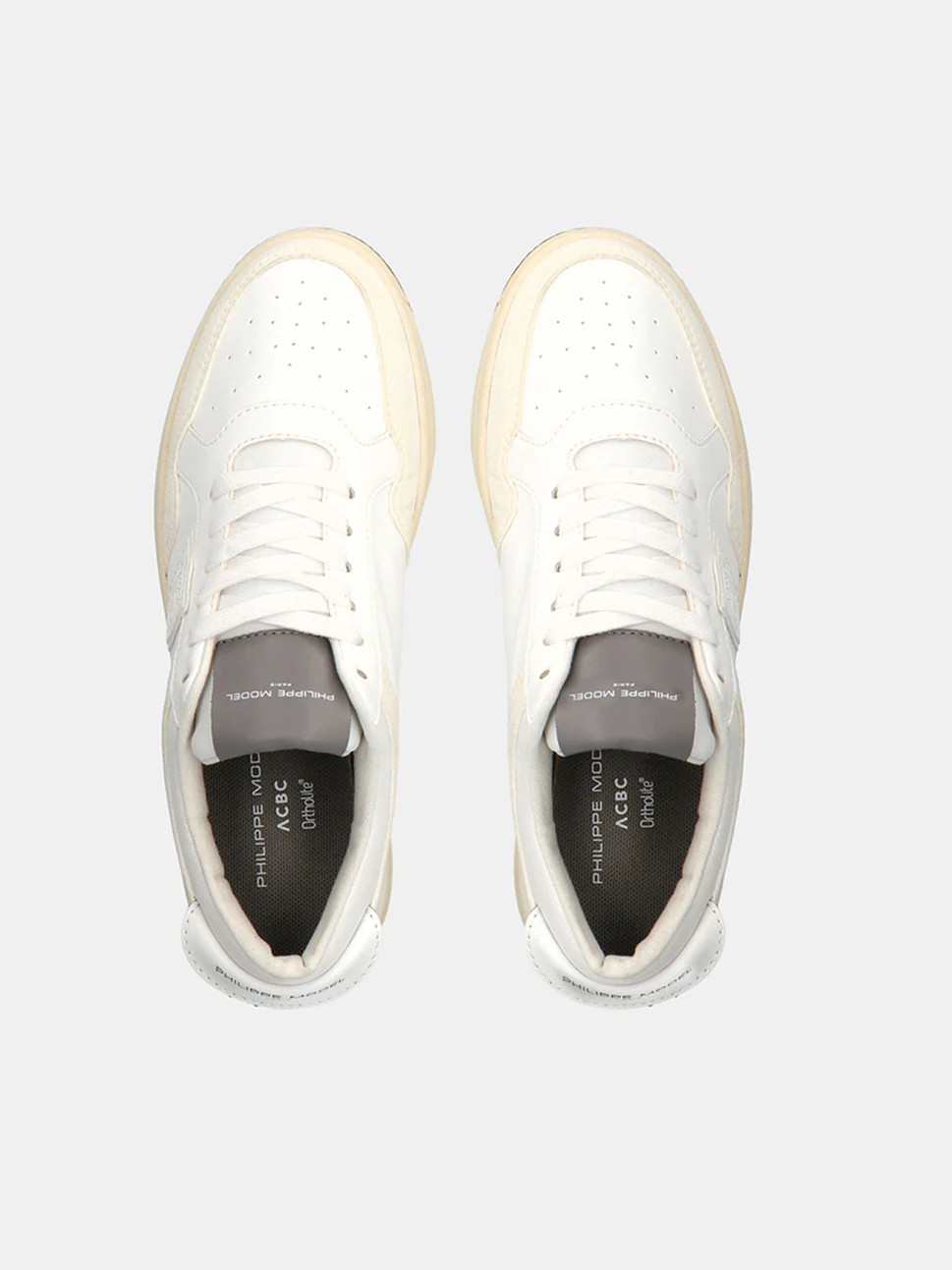 Philippe Model Lyon Low Man LYLUBL07 Ble Blanc Gris Men"s Sneakers