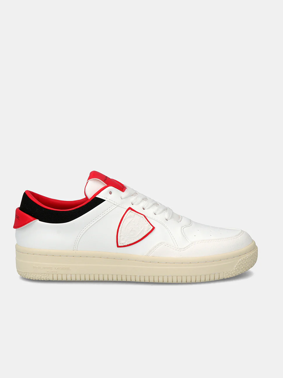 Philippe Model Lyon Low Woman LYLDBL03 Ble Blanc Rouge Women"s Sneakers