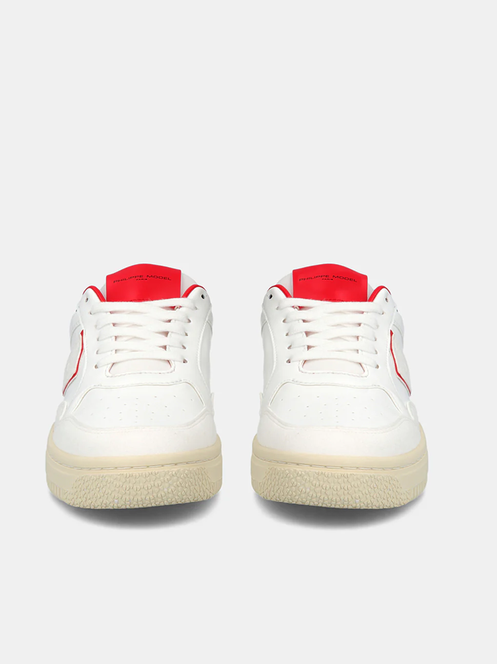 Philippe Model Lyon Low Woman LYLDBL03 Ble Blanc Rouge Women"s Sneakers