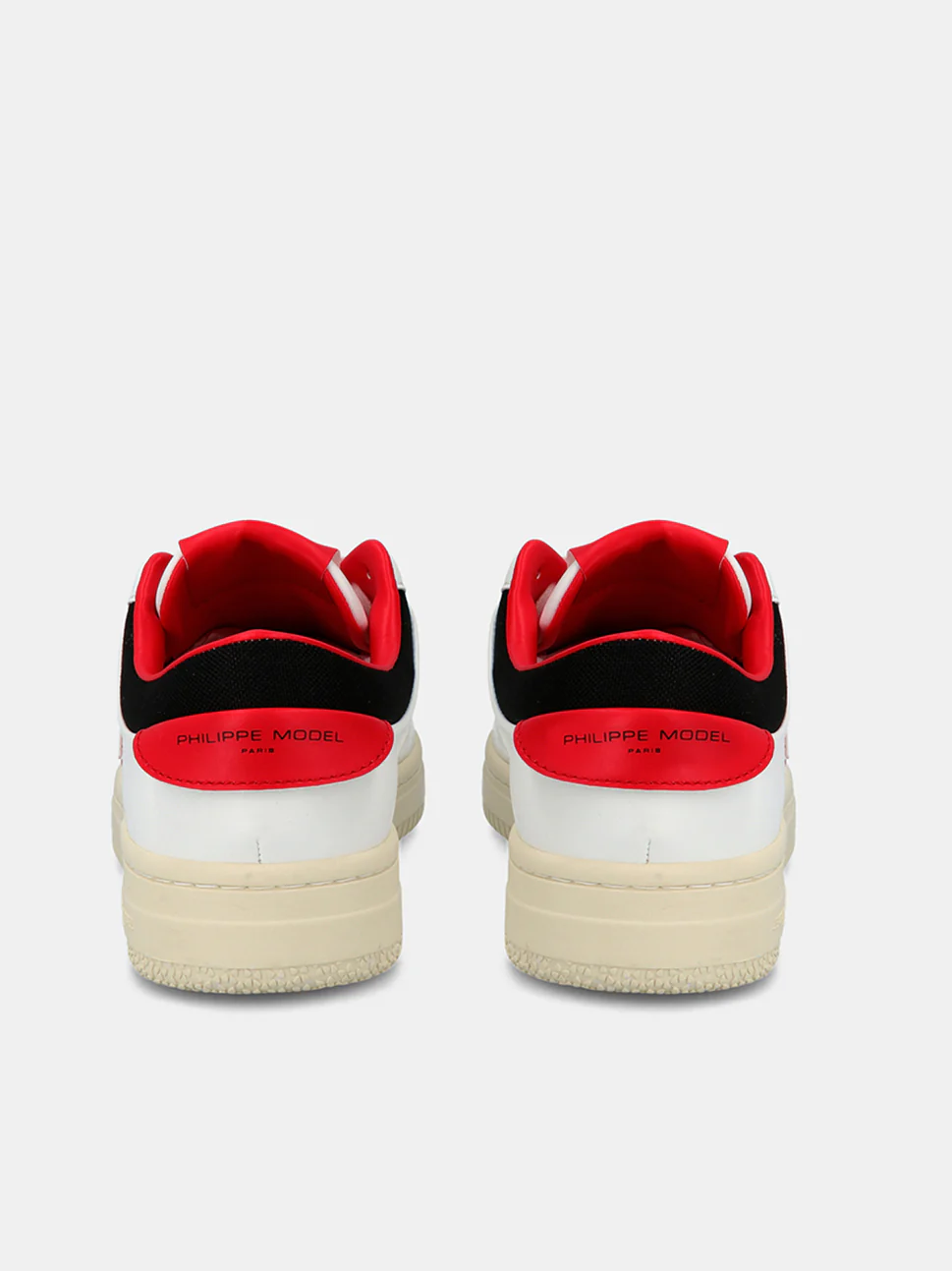 Philippe Model Lyon Low Woman LYLDBL03 Ble Blanc Rouge Women"s Sneakers
