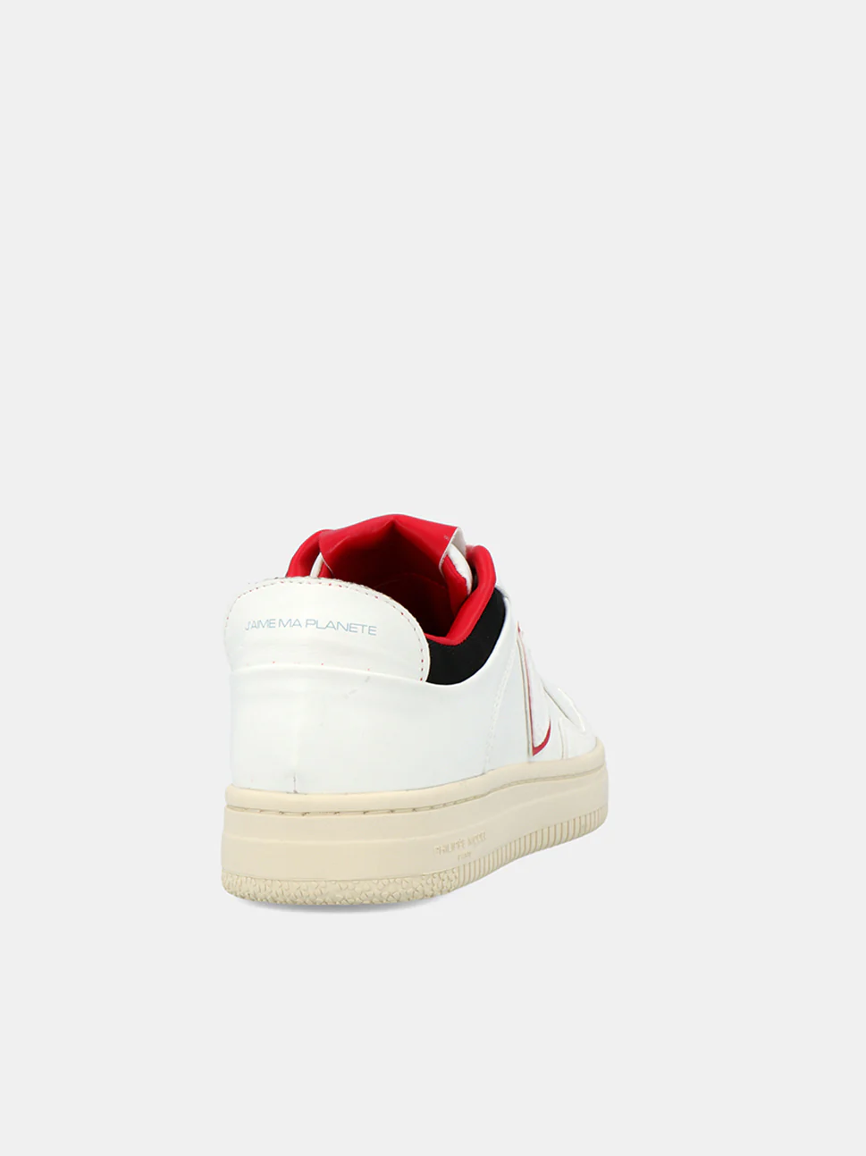 Philippe Model Lyon Low Woman LYLDBL03 Ble Blanc Rouge Women"s Sneakers