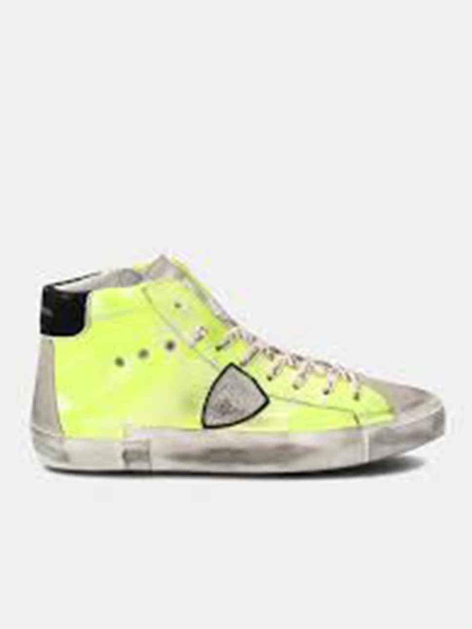 Philippe Model Prsx High Man PRHUBF02 Btk Non Jaune Men"s Sneakers