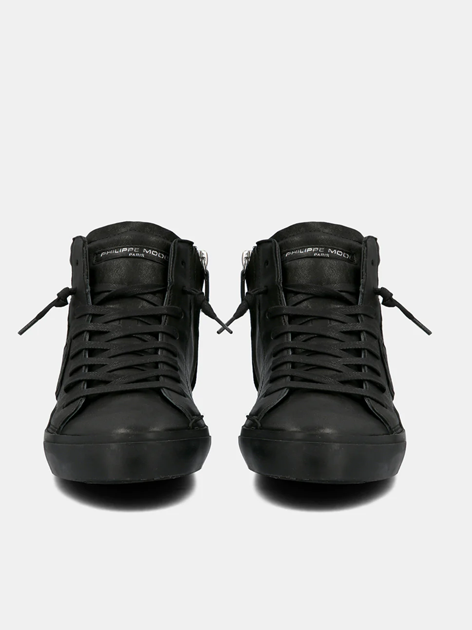 Philippe Model Prsx High Man PRHUWW11 West Noir Noir Men"s Sneakers