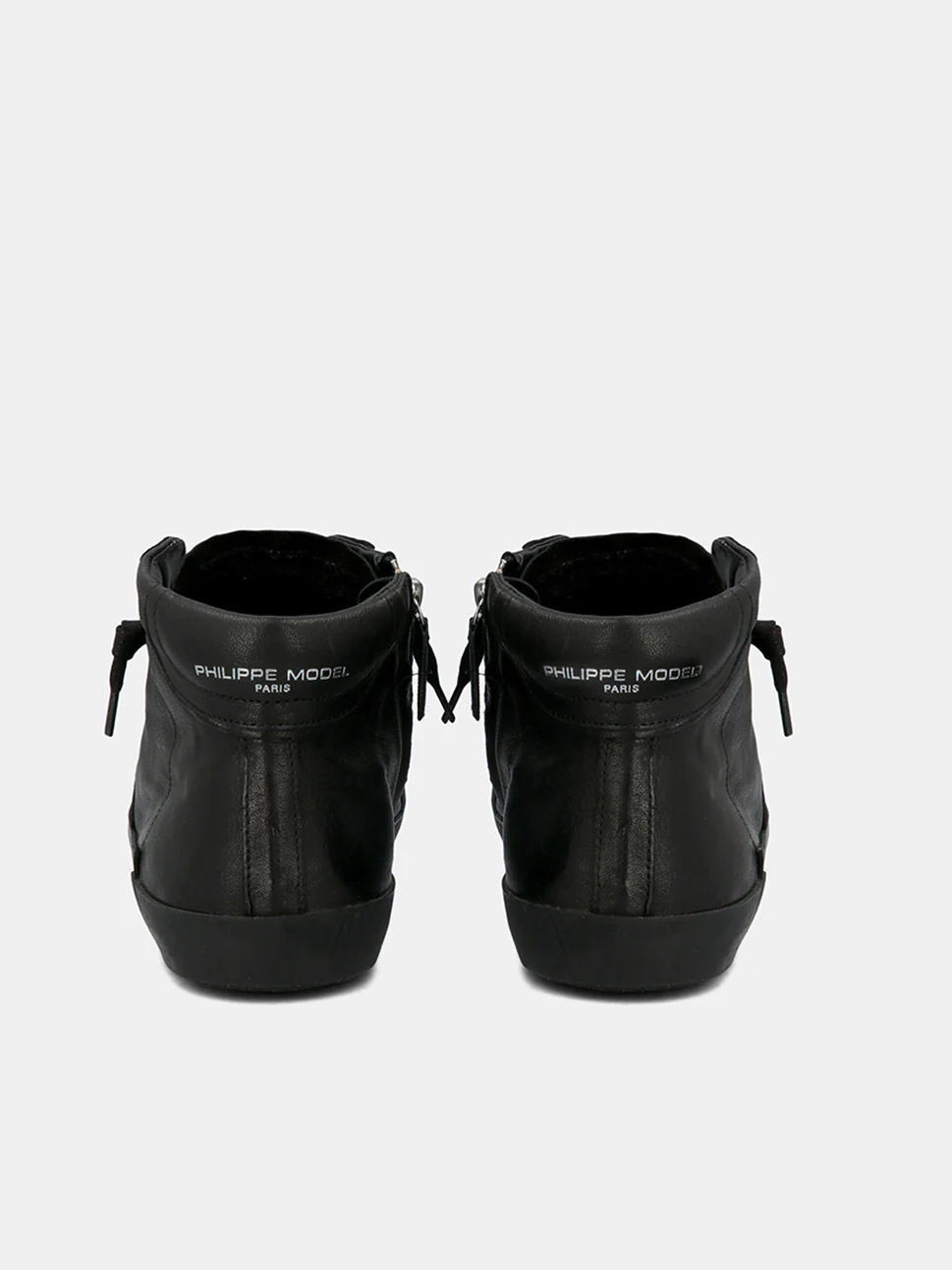 Philippe Model Prsx High Man PRHUWW11 West Noir Noir Men"s Sneakers