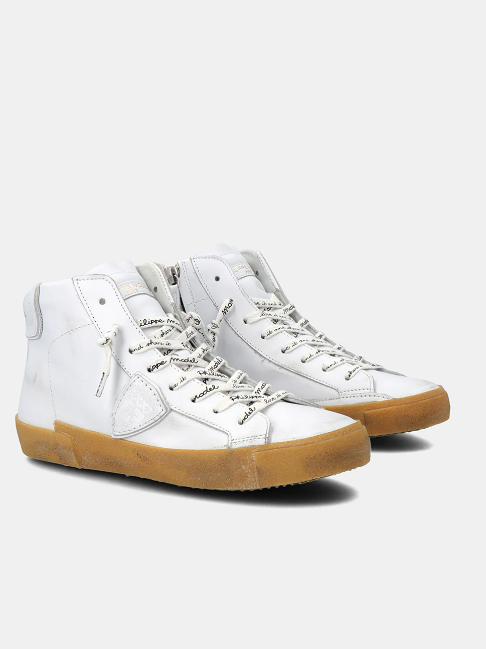 Philippe Model Prsx High Woman PRHDSV01 Vintage Blanc Women"s Sneakers