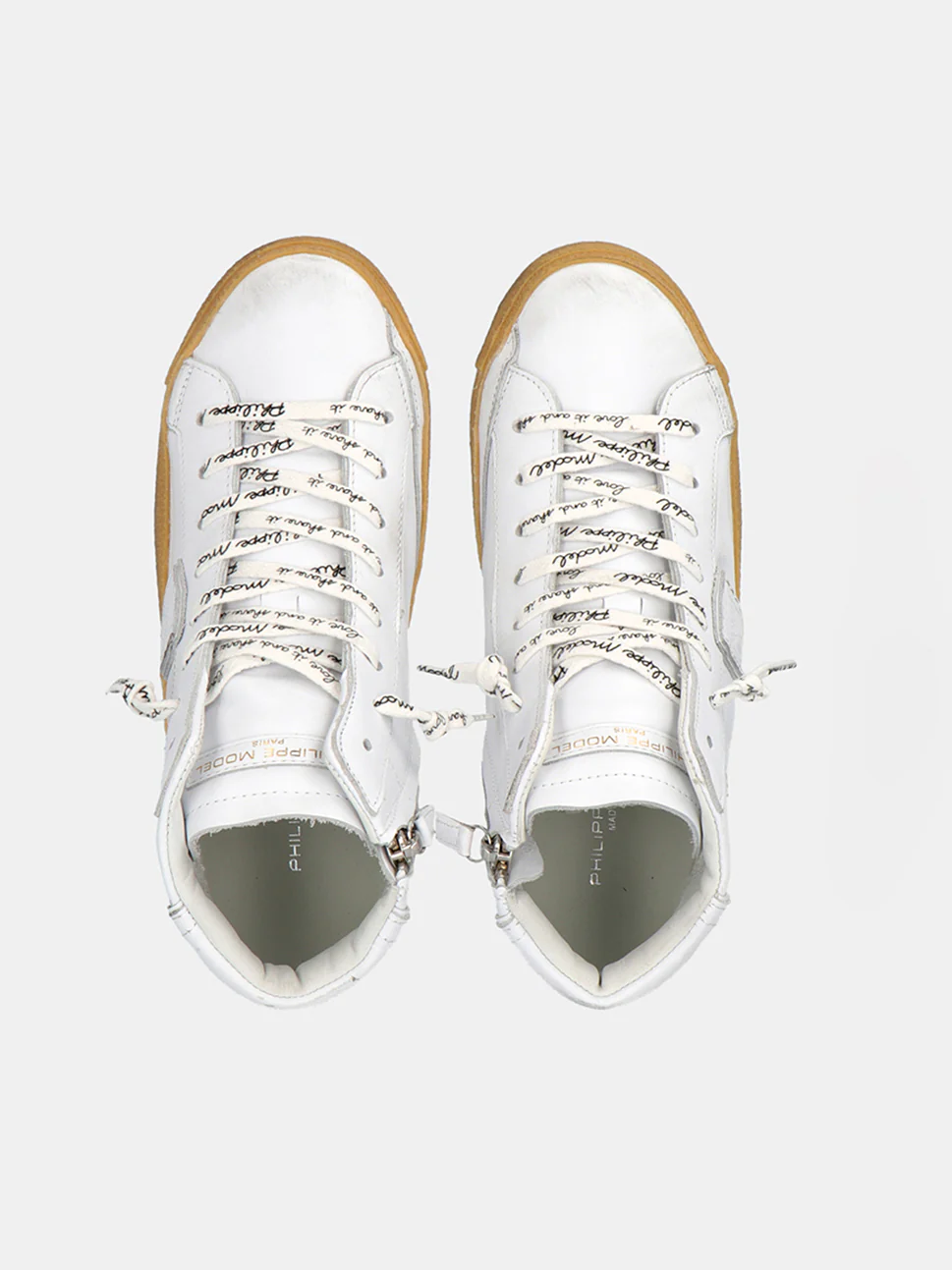 Philippe Model Prsx High Woman PRHDSV01 Vintage Blanc Women"s Sneakers