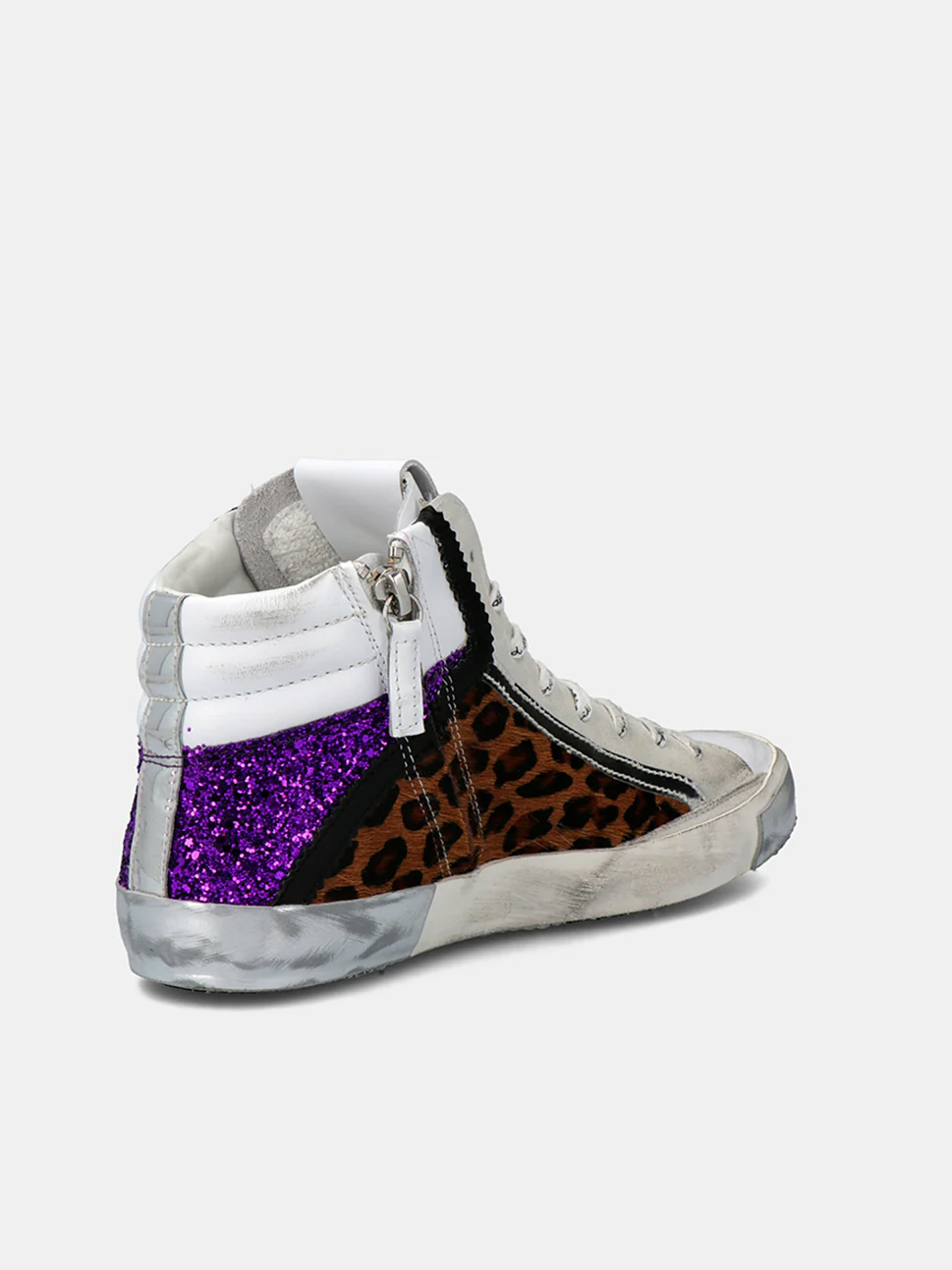 Philippe Model Prsx High Woman PRHDXL03 Mix Blanc Vilet Women"s Sneakers