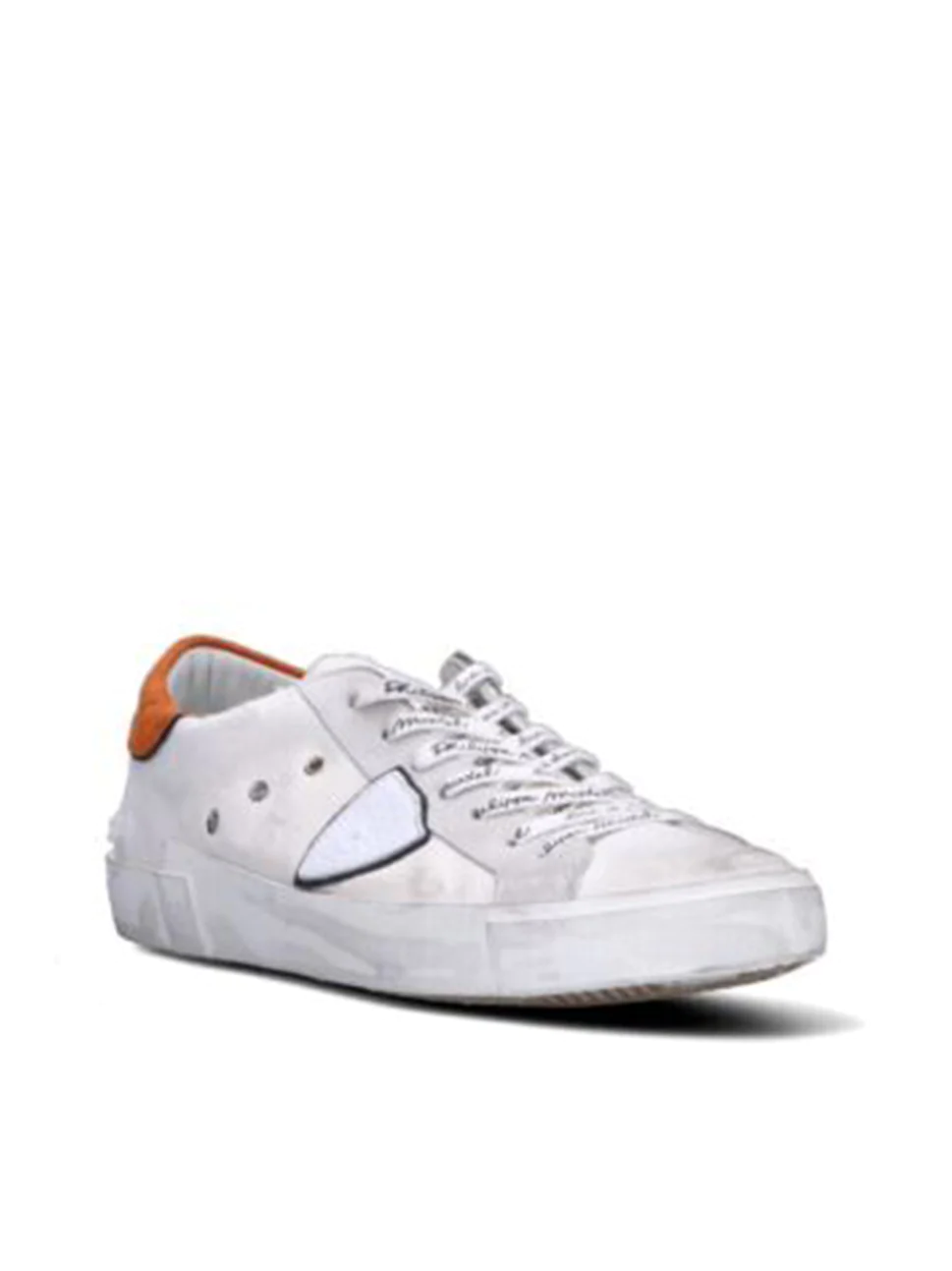 Philippe Model Prsx Low Man PRLUDB04 Canvas Orange Men"s Sneakers