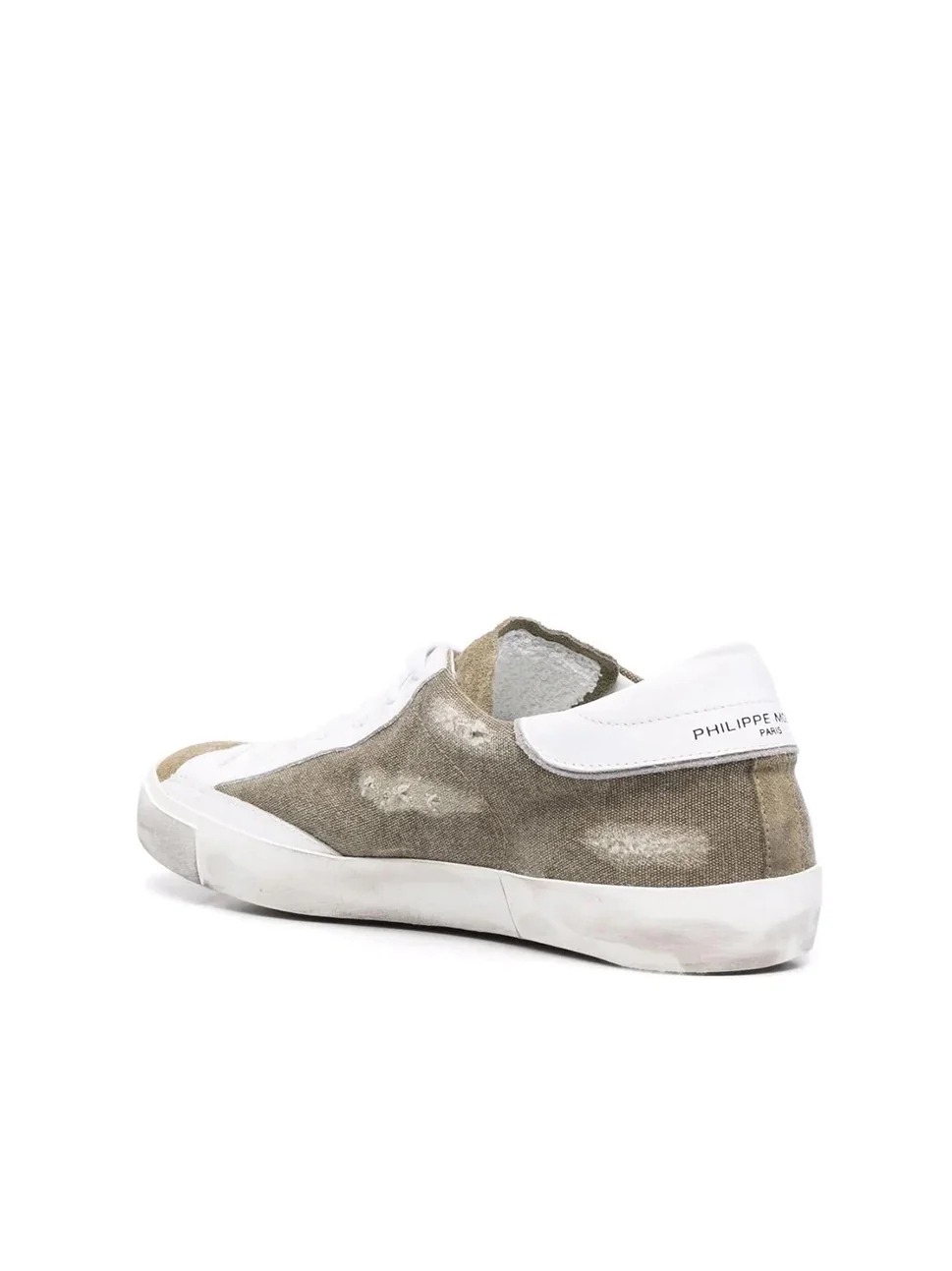 Philippe Model Prsx Low Man PRLUDC02 Cnvs Mltr Blanc Men"s Sneakers