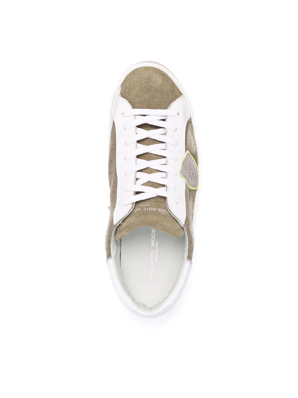 Philippe Model Prsx Low Man PRLUDC02 Cnvs Mltr Blanc Men"s Sneakers