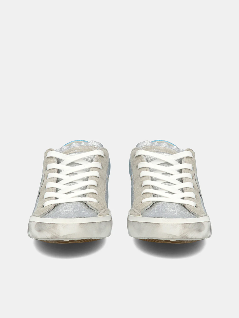 Philippe Model Prsx Low Woman PMPE21PRLDMLF2 Argent Eau Women"s Sneakers