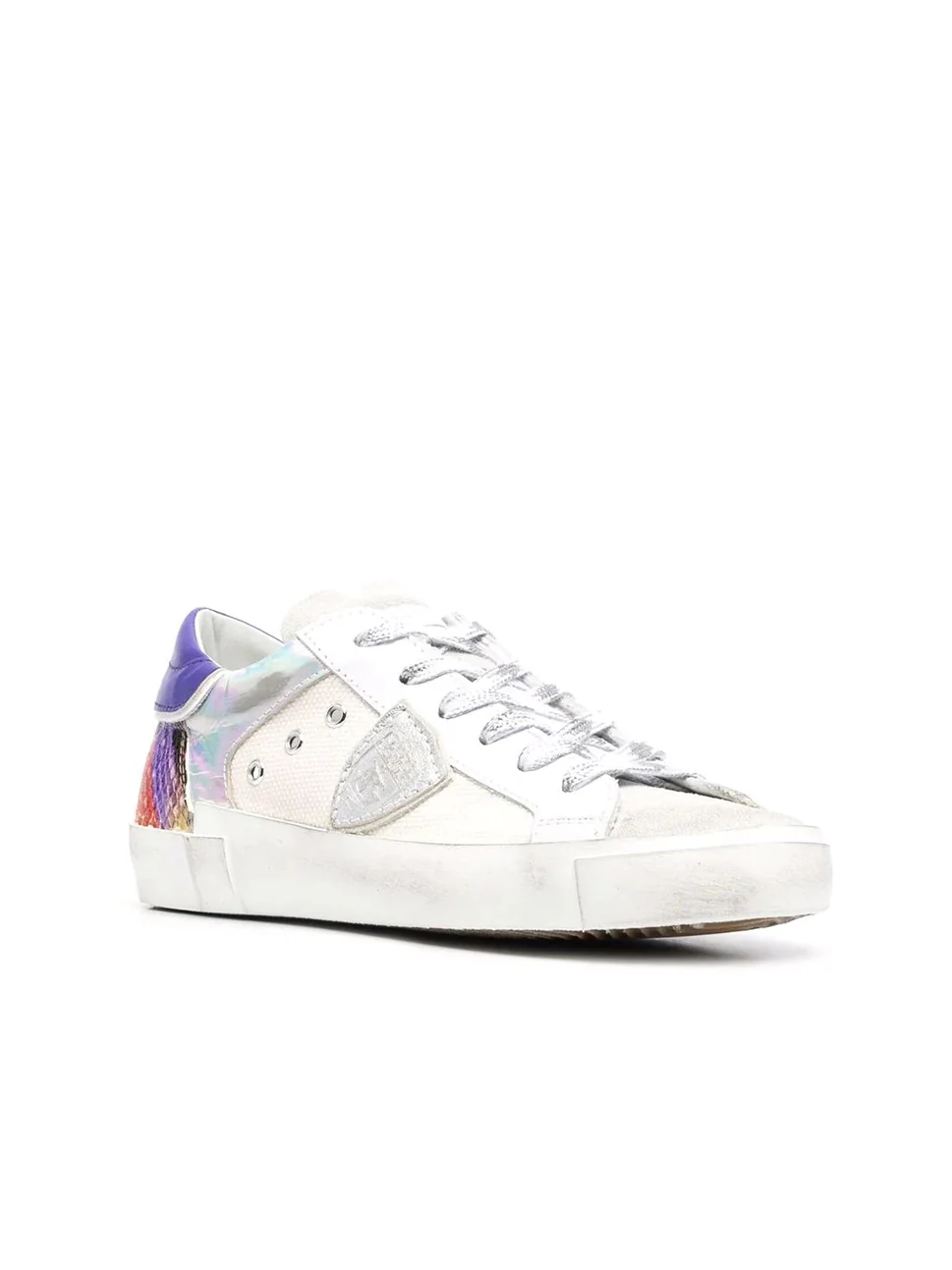 Philippe Model Prsx Low Woman PRLDAR02 Anml Bnc Violet Women"s Sneakers