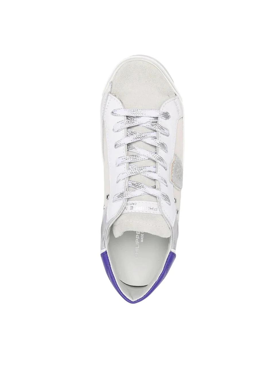 Philippe Model Prsx Low Woman PRLDAR02 Anml Bnc Violet Women"s Sneakers