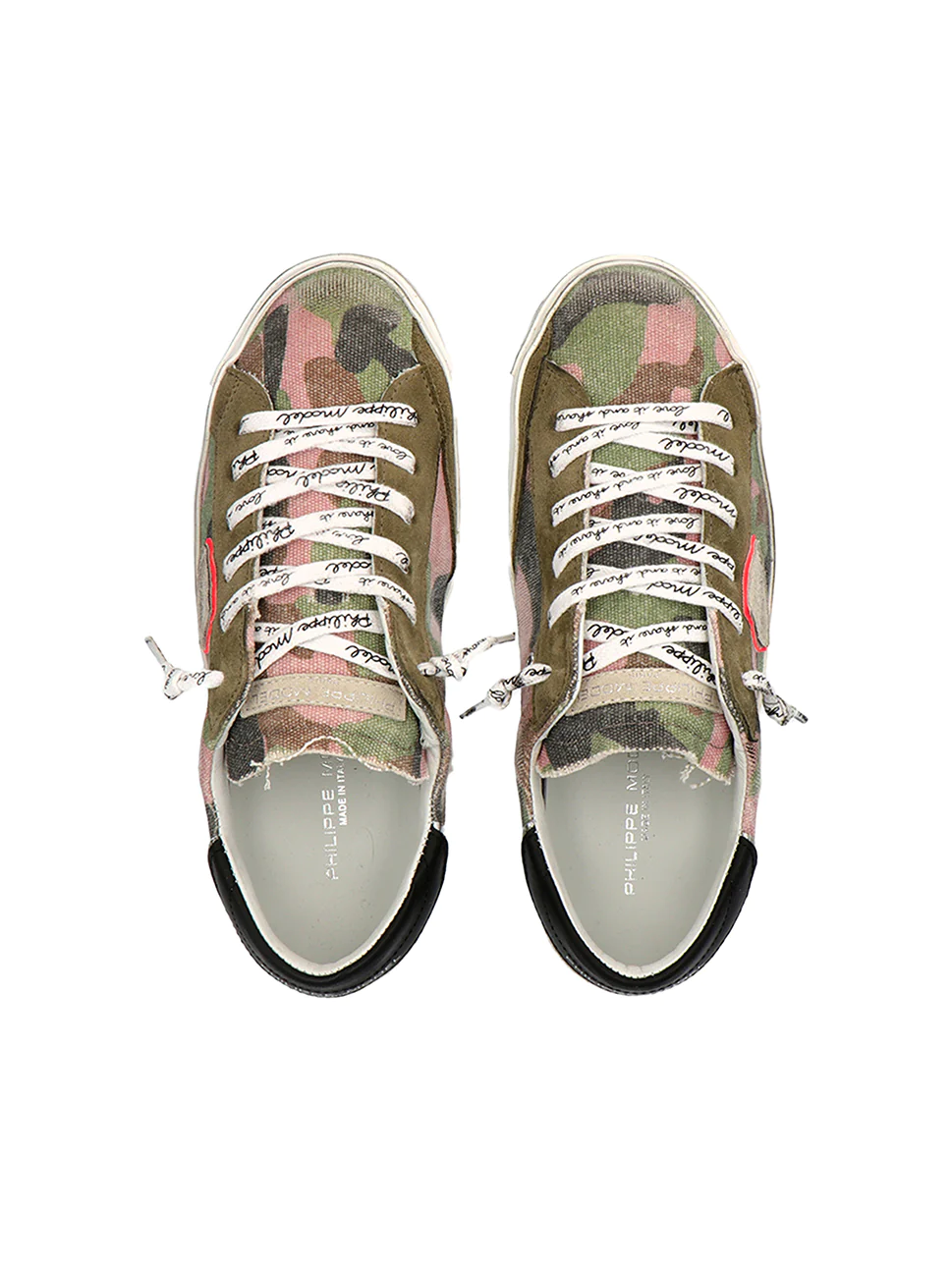 Philippe Model Prsx Low Woman PRLDCF12 Camo Mltrfucsia Women"s Sneakers
