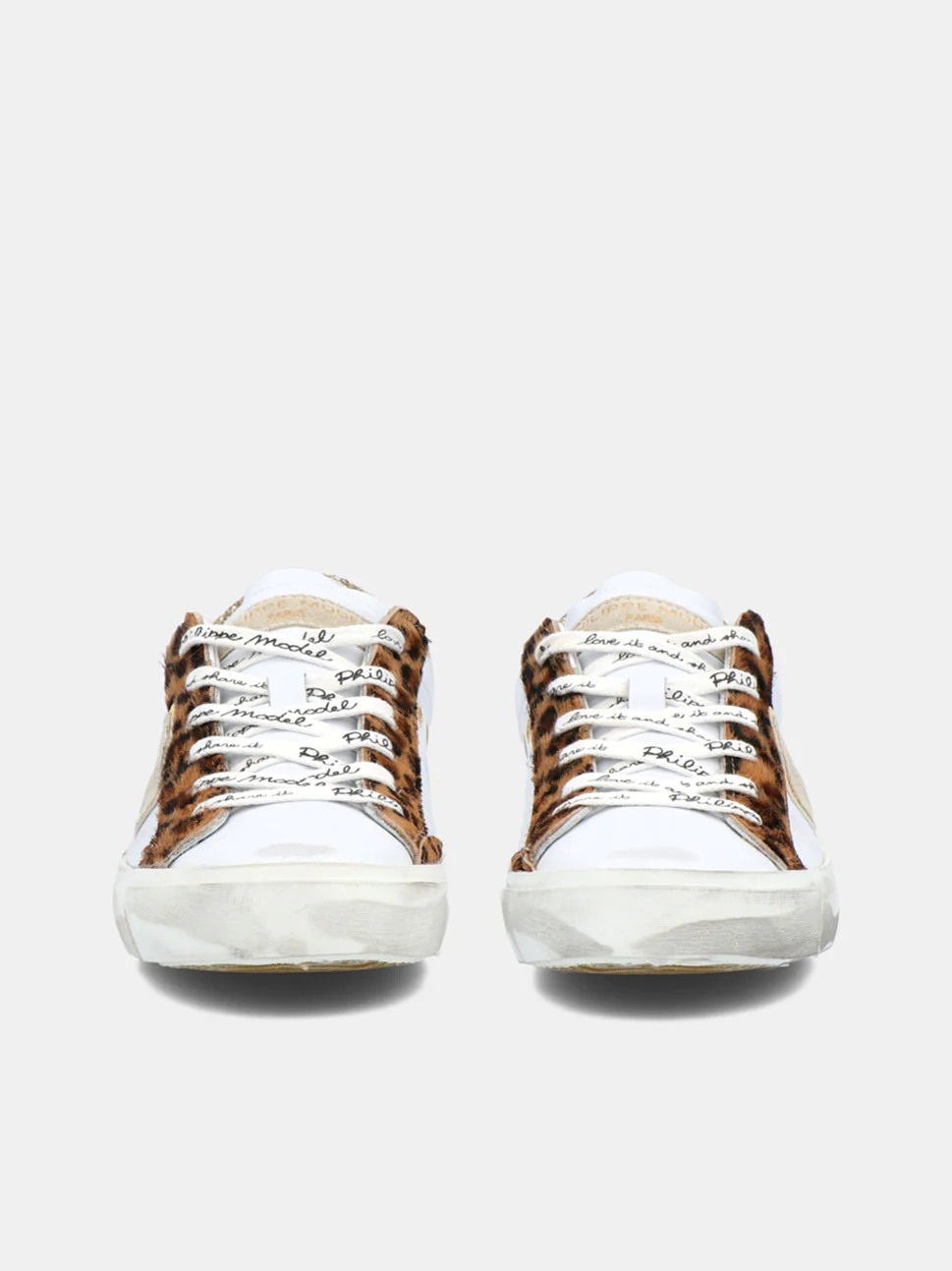 Philippe Model Prsx Low Woman PRLDVGL1 Gltr Anml Beige Women"s Sneakers