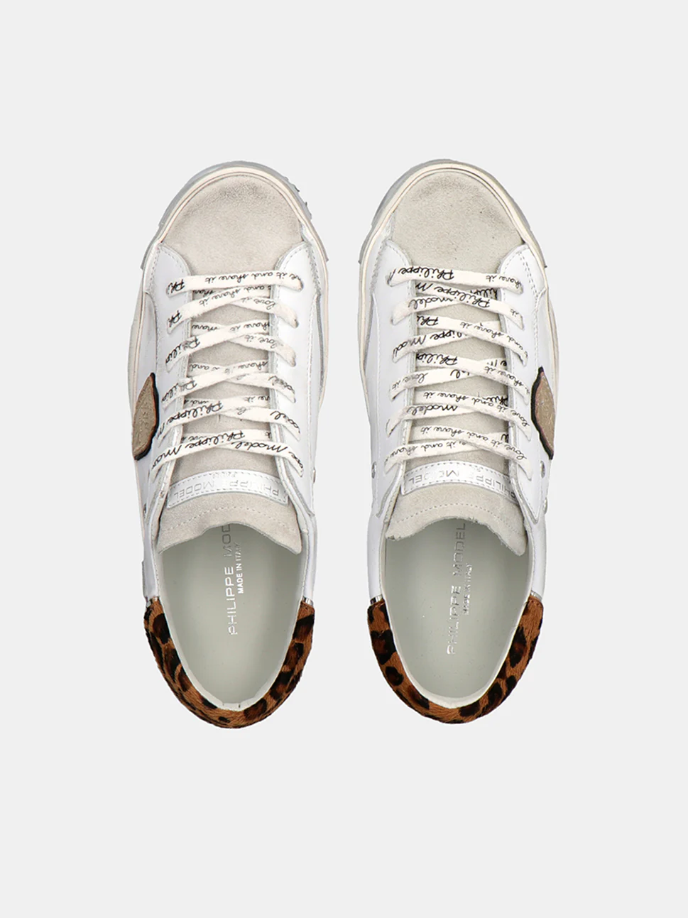 Philippe Model Prsx Low Woman PRLDXL03 Mix Blanc Vilet Women"s Sneakers