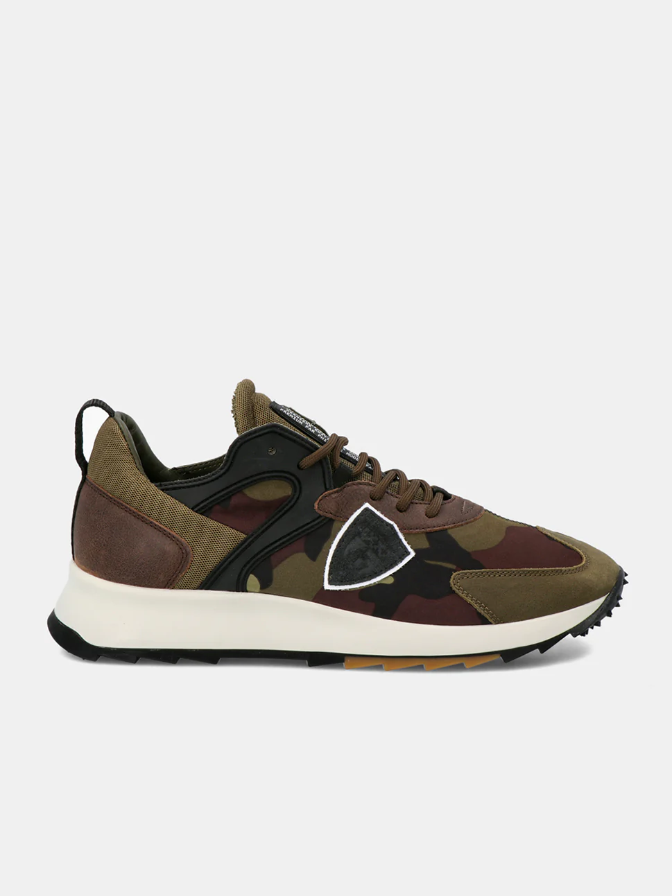 Philippe Model Royale Low Man RLLUCC11 Camouflage Vert Men"s Sneakers