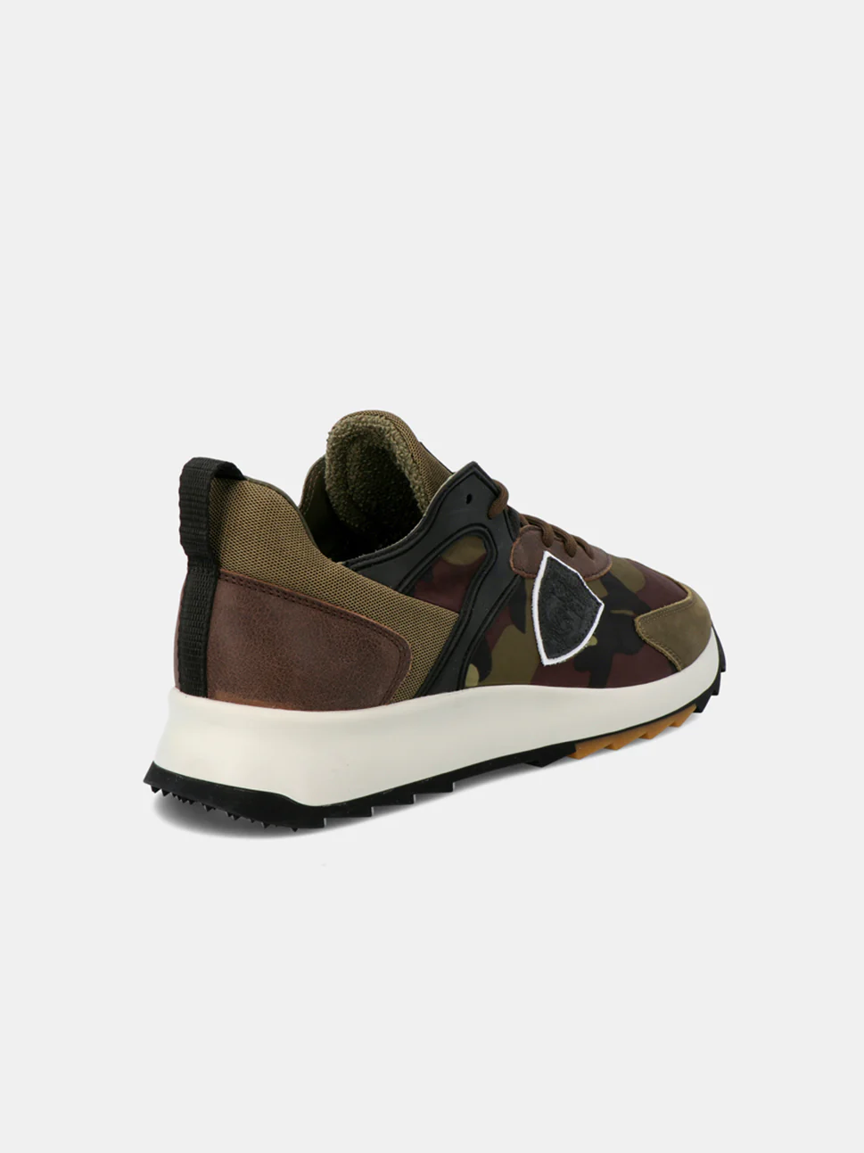 Philippe Model Royale Low Man RLLUCC11 Camouflage Vert Men"s Sneakers