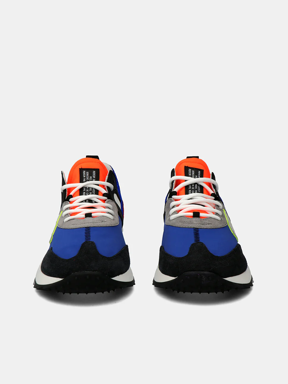 Philippe Model Royale Low Man RLLUTP02 Bluette Orange Men"s Sneakers