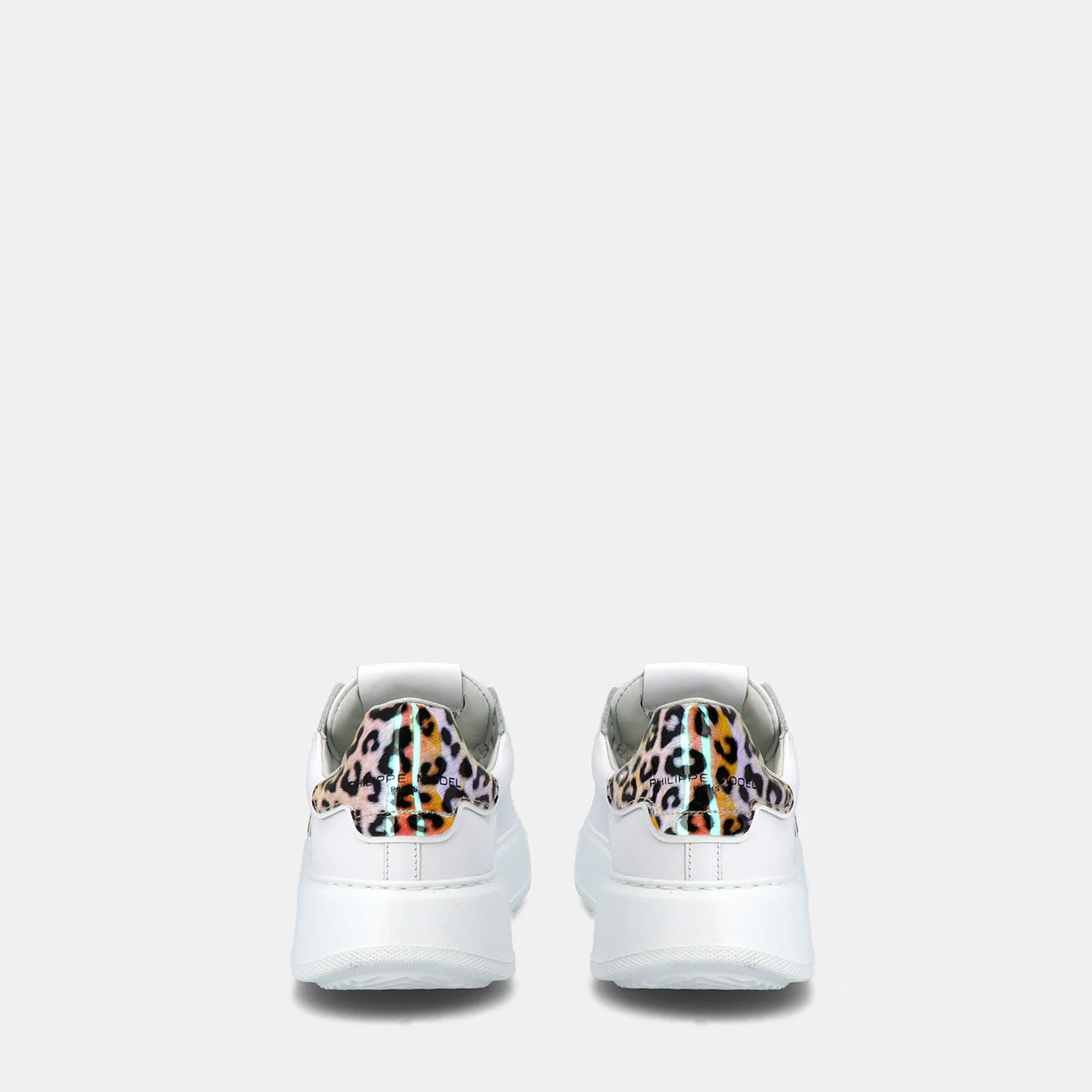 Philippe Model Temple Low Woman BTLDVA03 Animalier Beige Women"s Sneakers