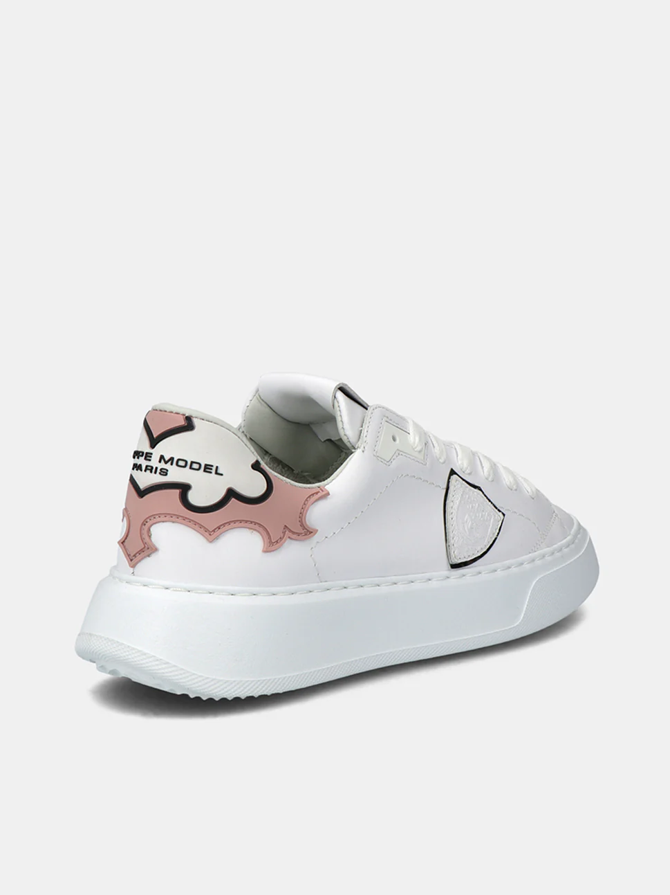 Philippe Model Temple Low Woman BTLDVOR1 Veau Oregn Rose Women"s Sneakers