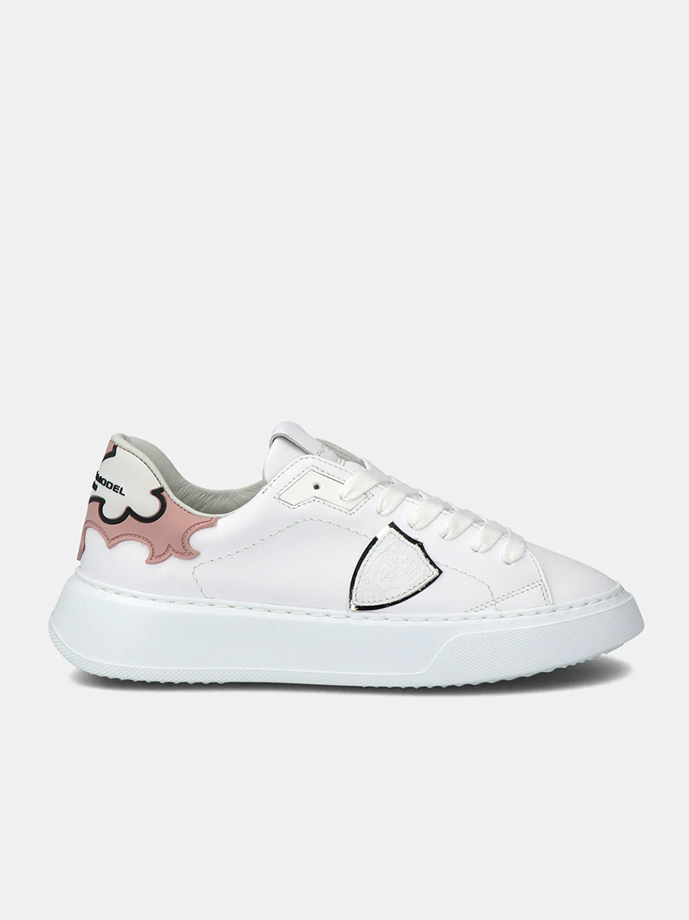 Philippe Model Temple Low Woman BTLDVOR1 Veau Oregn Rose Women"s Sneakers