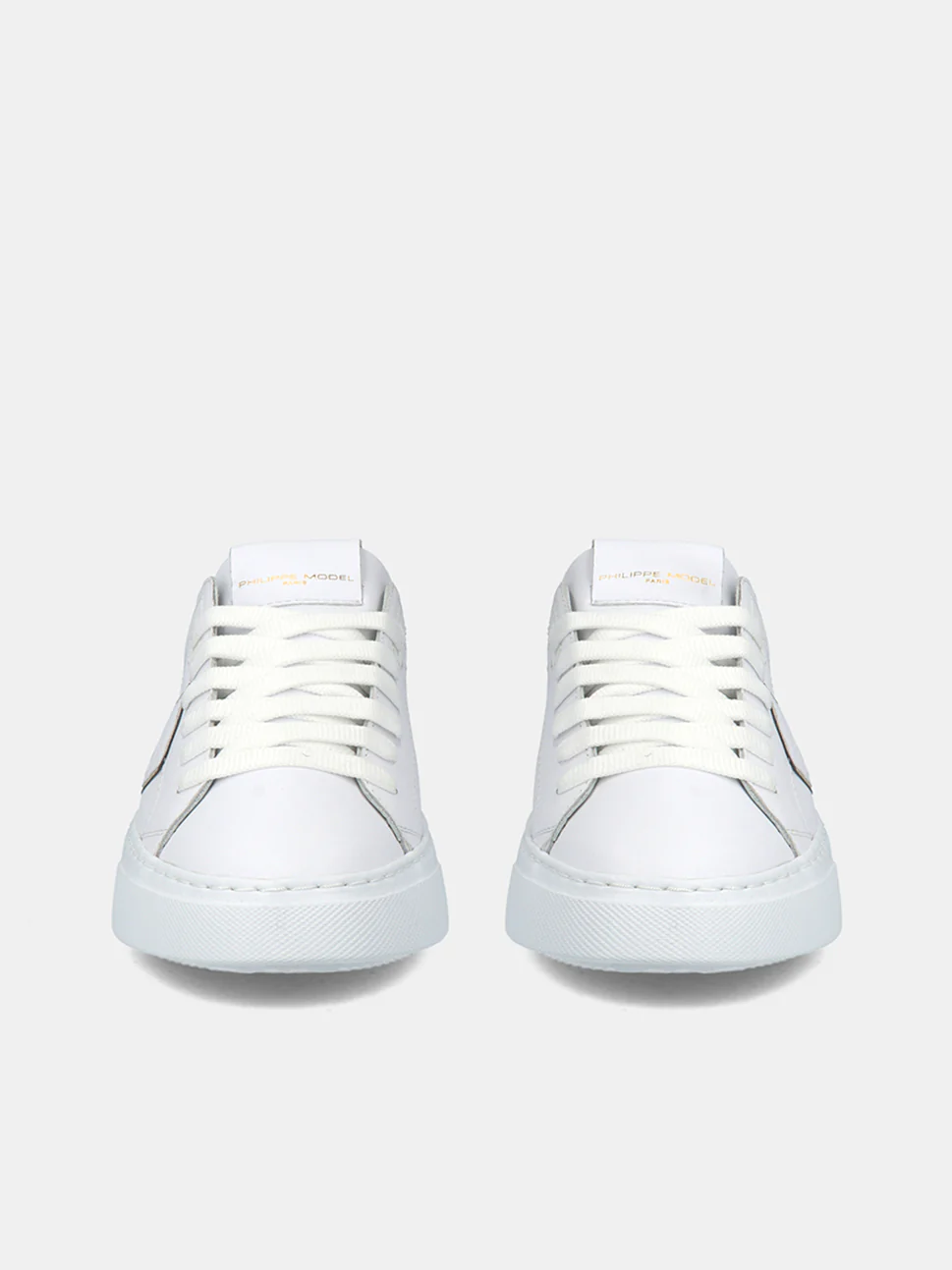 Philippe Model Temple Low Woman BTLDVRK2 Veau Rock Noir Women"s Sneakers