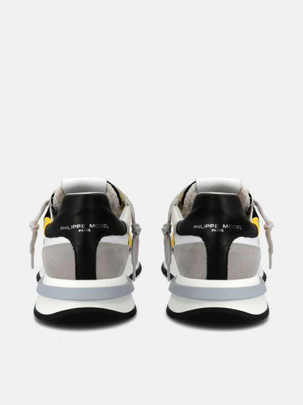 Philippe Model Tropez 21 Low Man TYLUCP03 Camo Gris Jaune Men"s Sneakers