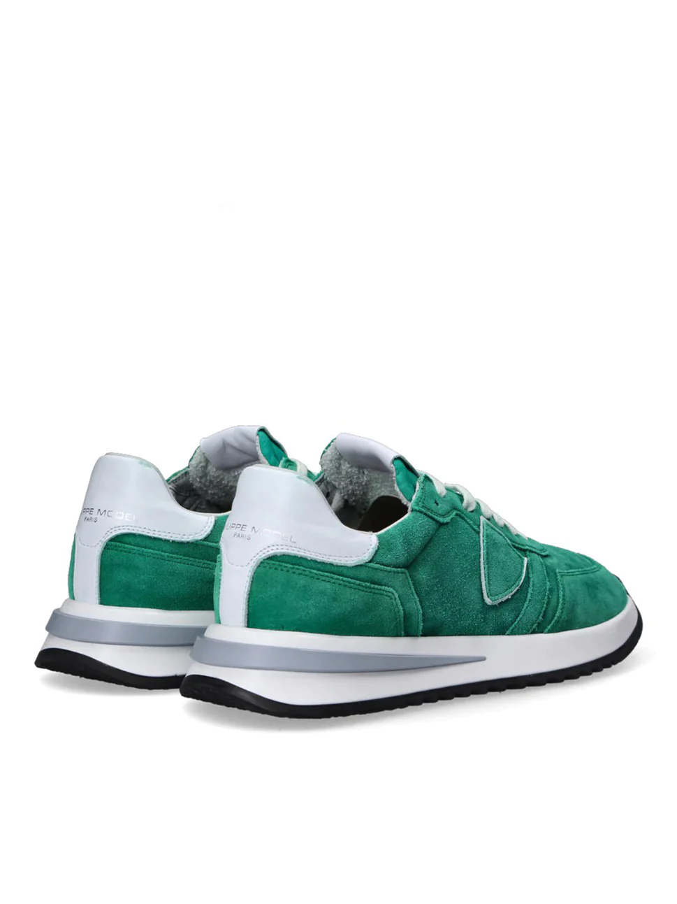 Philippe Model Tropez 21 Low Man TYLUDL04 Daim Lave Vert Men"s Sneakers