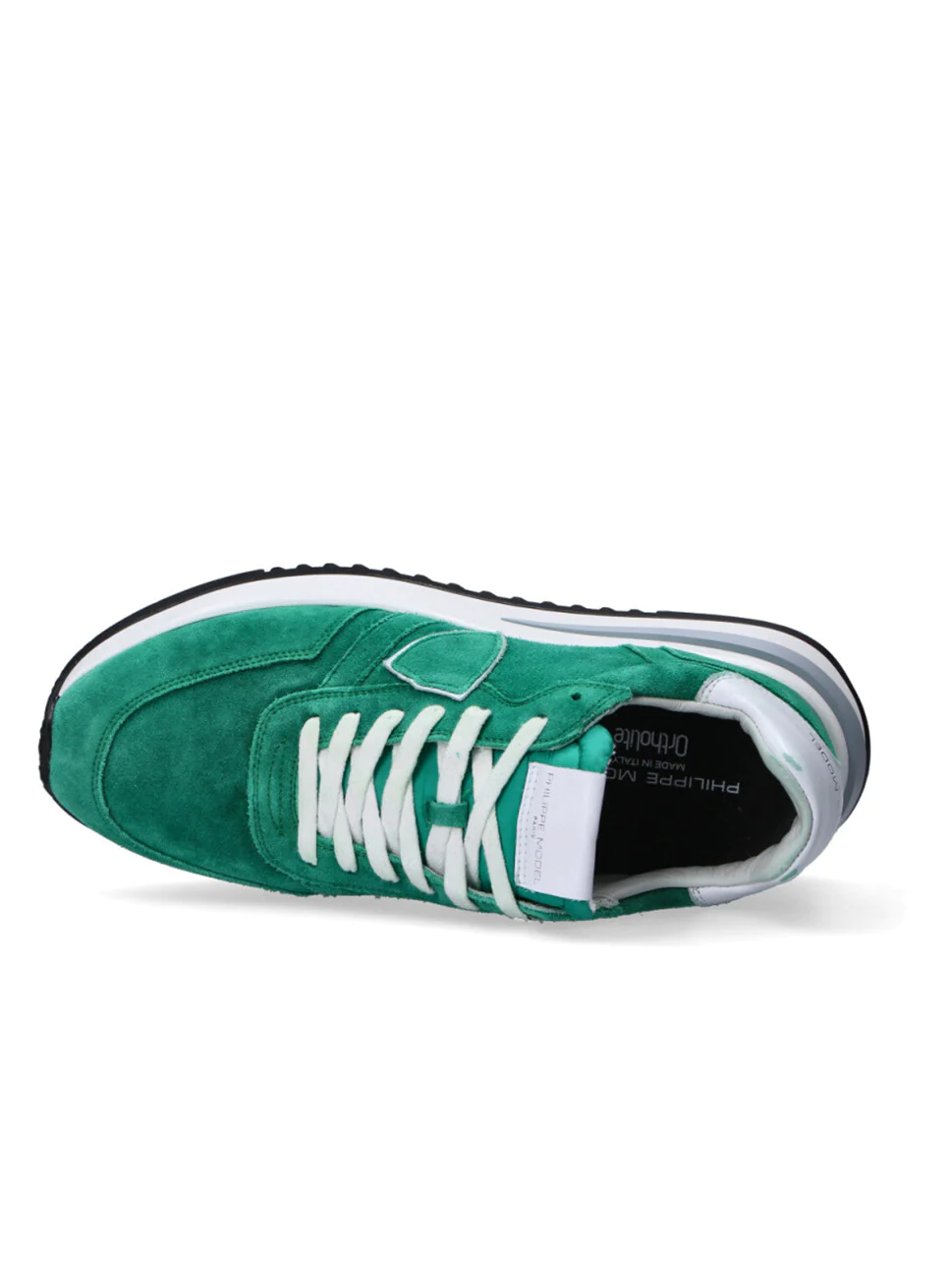 Philippe Model Tropez 21 Low Man TYLUDL04 Daim Lave Vert Men"s Sneakers