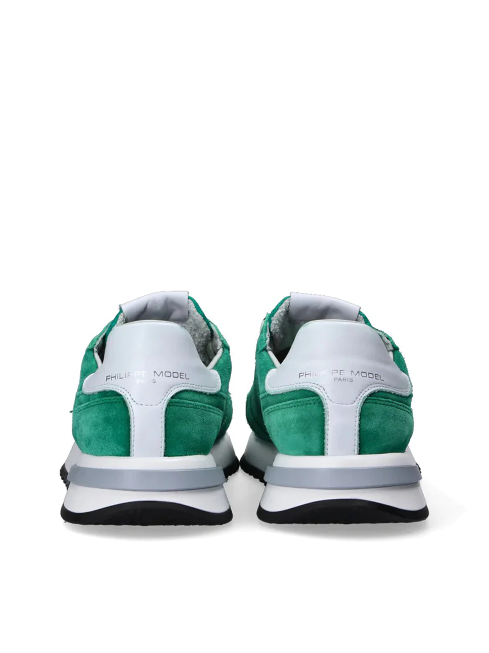 Philippe Model Tropez 21 Low Man TYLUDL04 Daim Lave Vert Men"s Sneakers