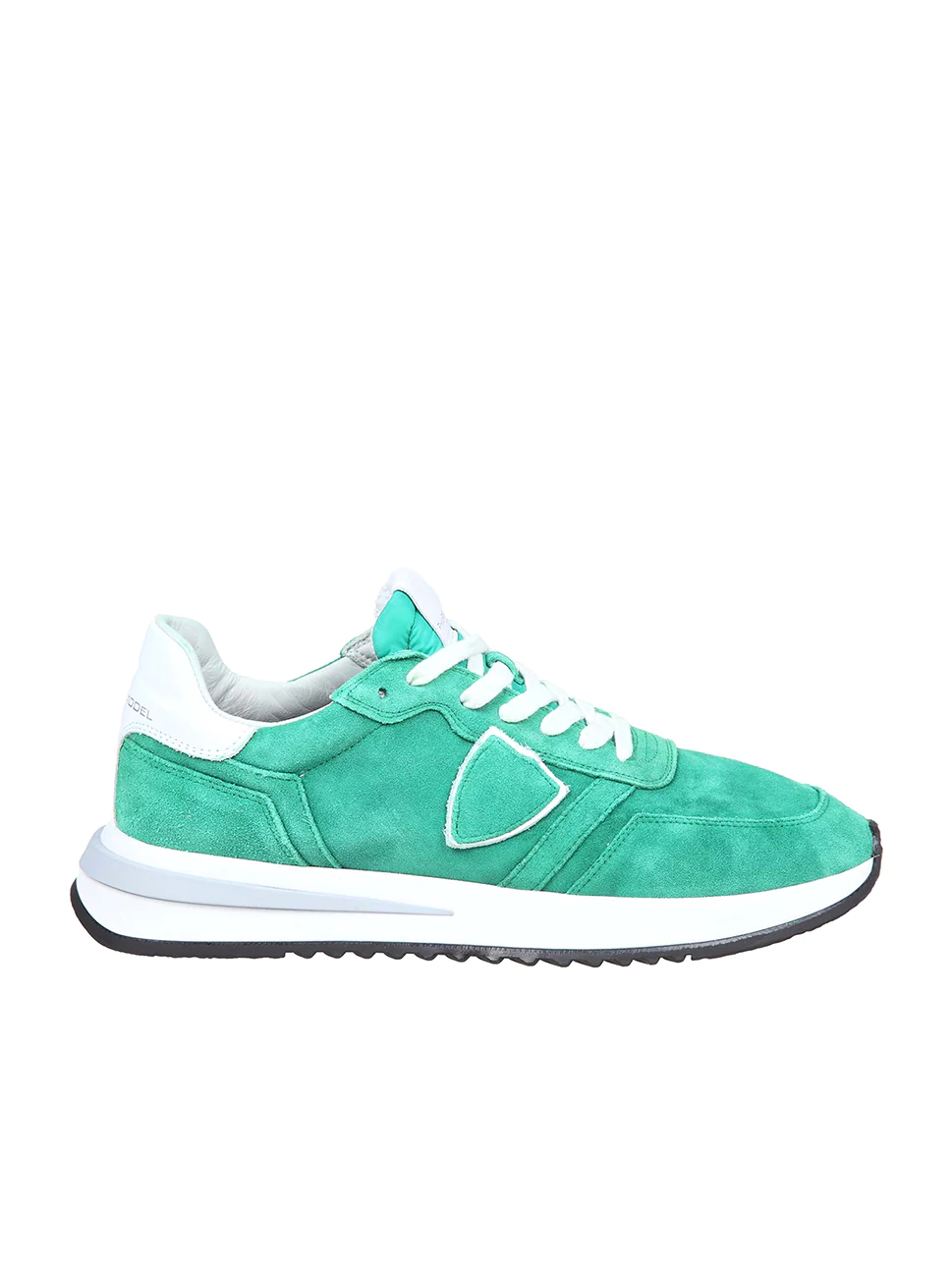 Philippe Model Tropez 21 Low Man TYLUDL04 Daim Lave Vert Men"s Sneakers