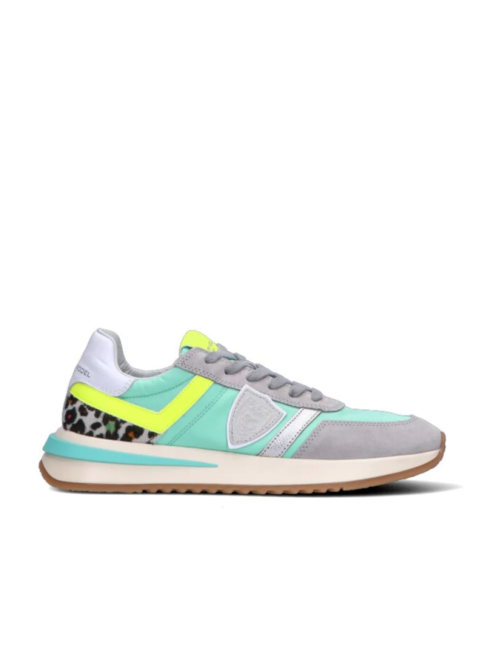 Philippe Model Tropez 21 Low Woman TYLDAP02 Anml P Eau Gris Women"s Sneakers