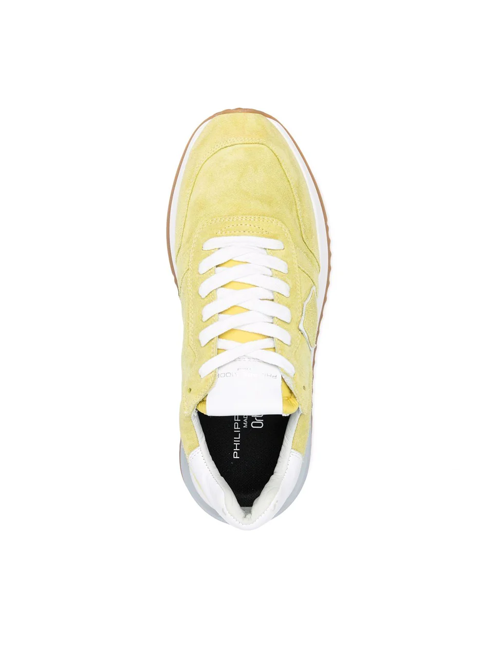Philippe Model Tropez 21 Low Woman TYLDDL08 Daim Lave Jaun Women"s Sneakers
