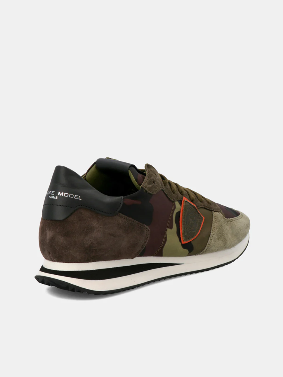 Philippe Model Trpx Low Man TZLUCC28 Camo Militaire Men"s Sneakers