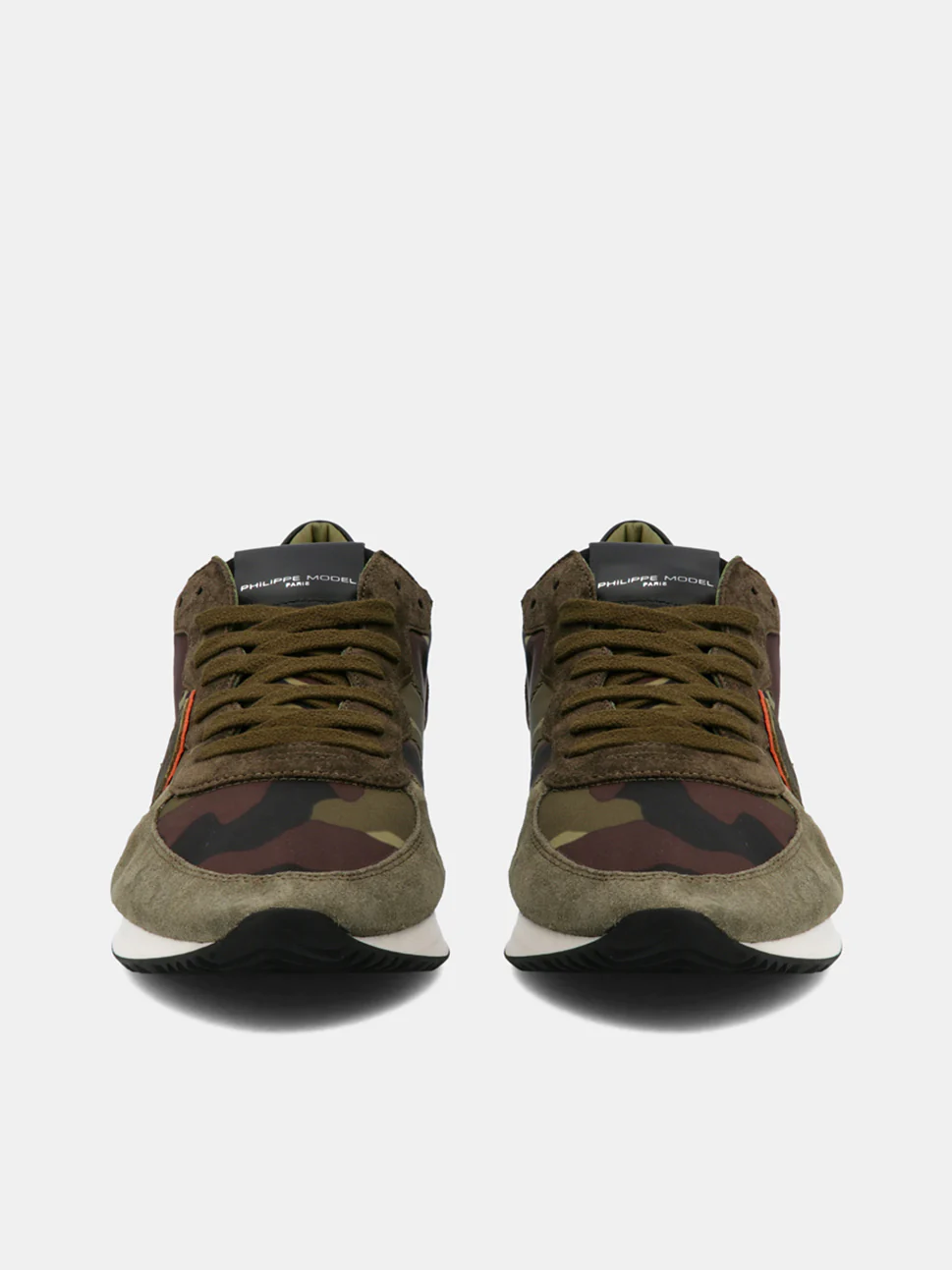 Philippe Model Trpx Low Man TZLUCC28 Camo Militaire Men"s Sneakers