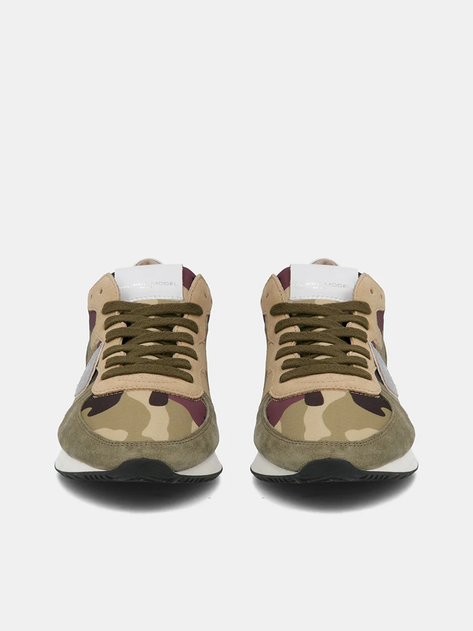 Philippe Model Trpx Low Woman TZLDCC25 Camo Militaire Women"s Sneakers