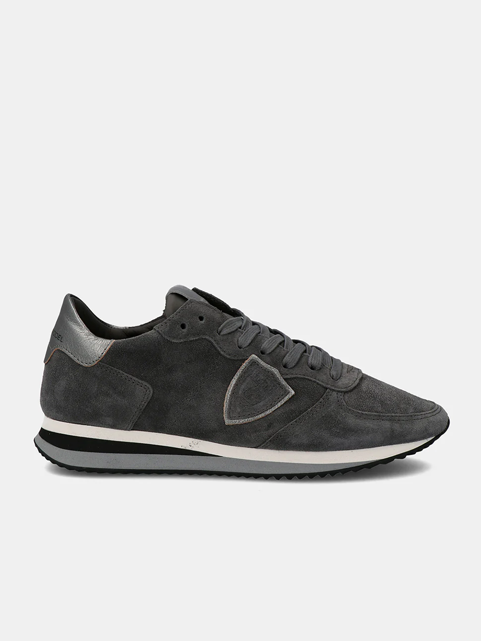 Philippe Model Trpx Low Woman TZLDDS04 Daim Anthracite Women"s Sneakers
